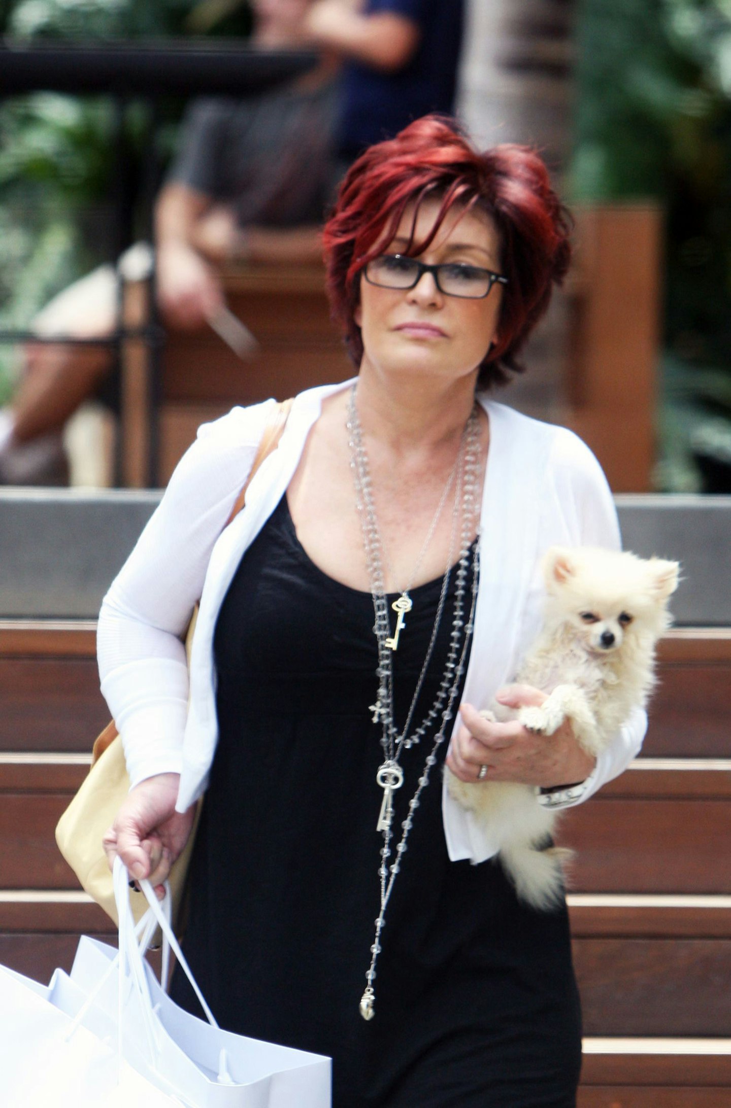 Sharon Osbourne and dog