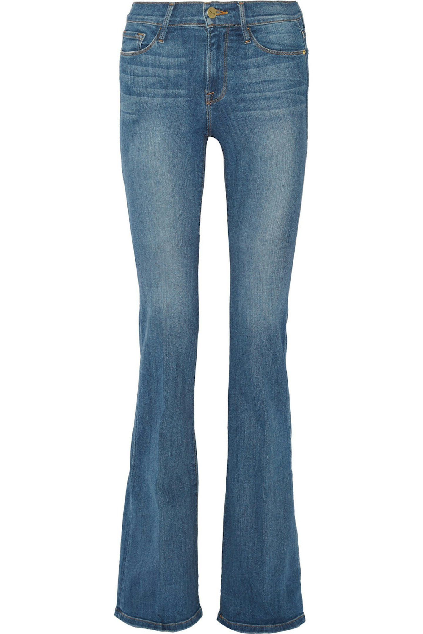 high waist flared jeans frame
