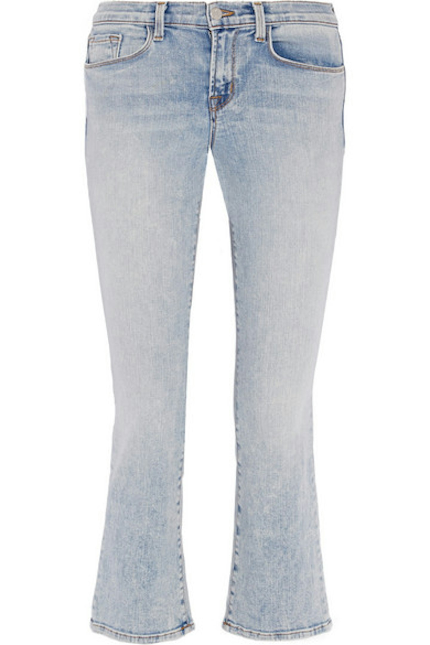 cropped mid rise boot cut jeans j brand