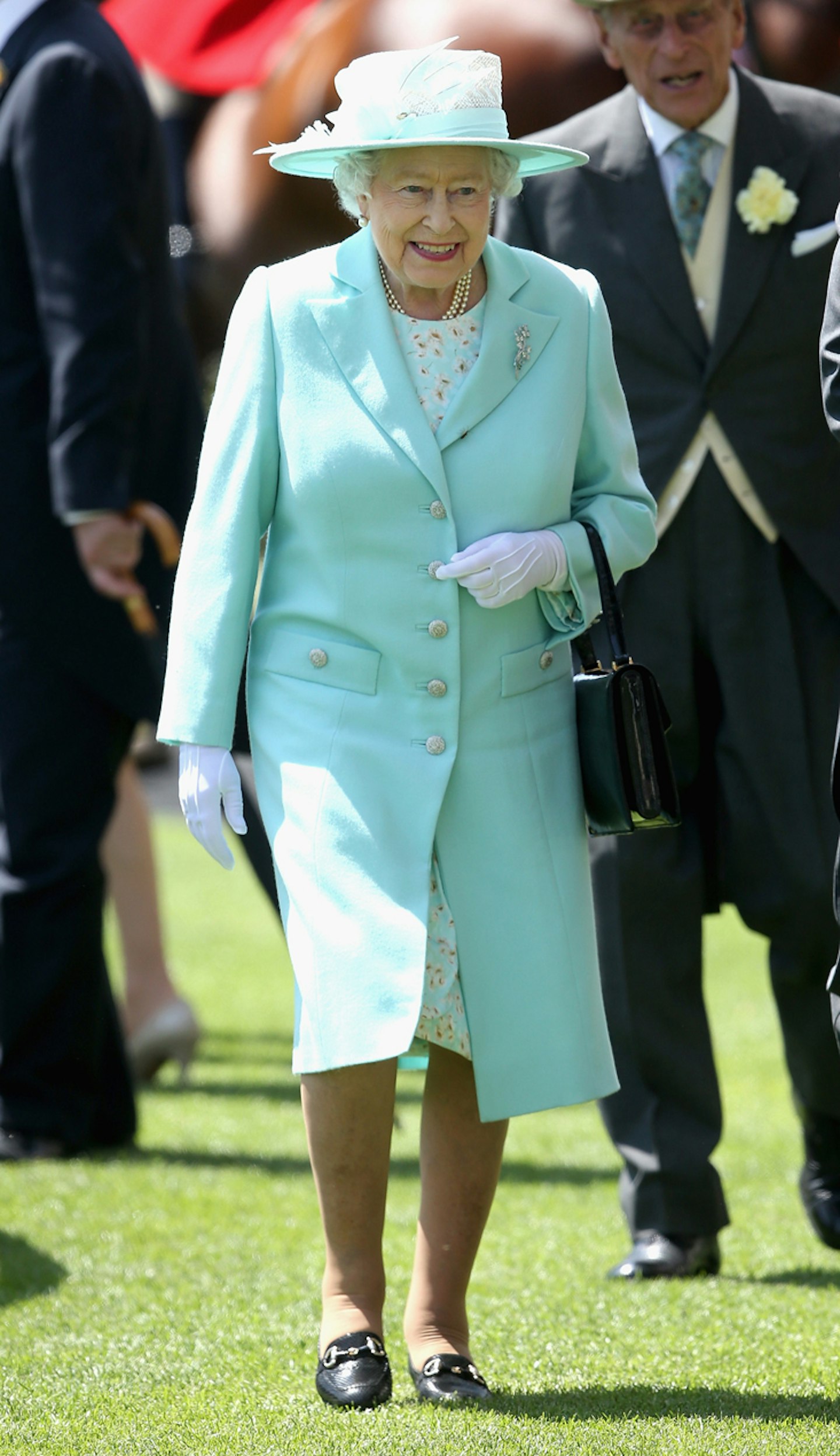 queen elizabeth II 90th birthday outfits fashion style rainbow colours gallery