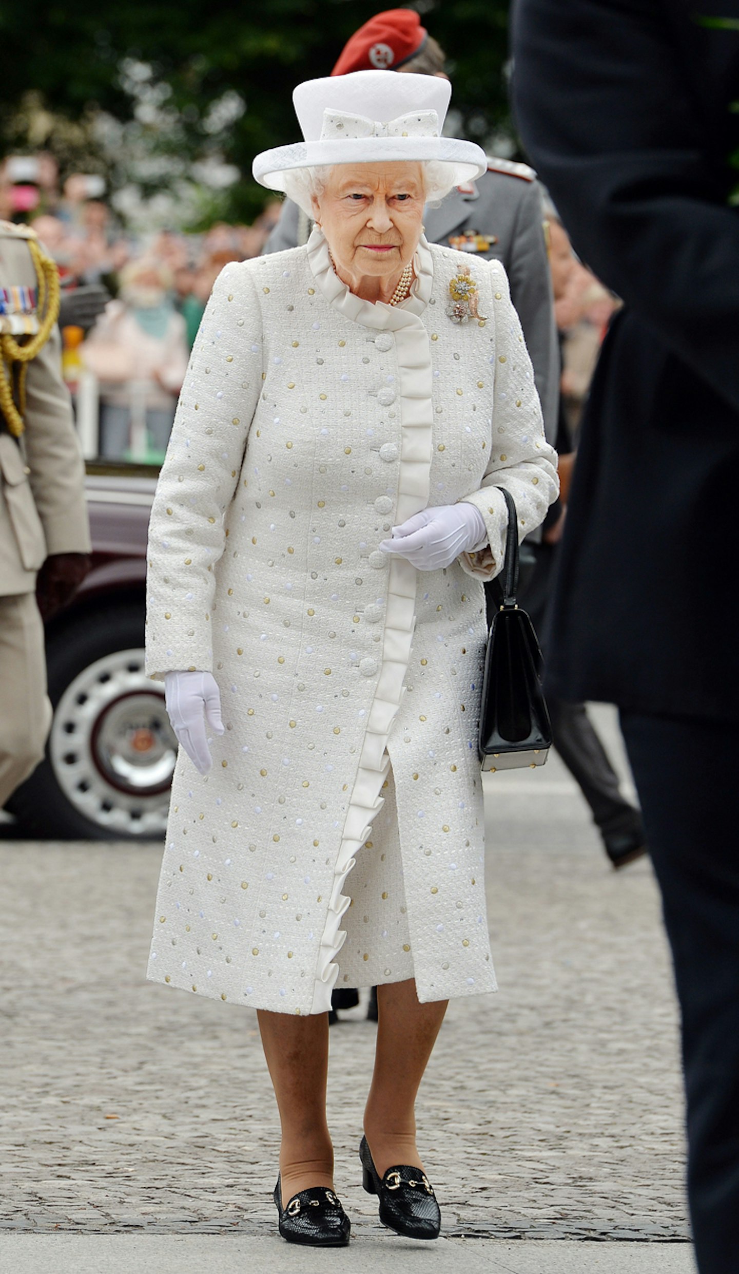 queen elizabeth II 90th birthday outfits fashion style rainbow colours gallery