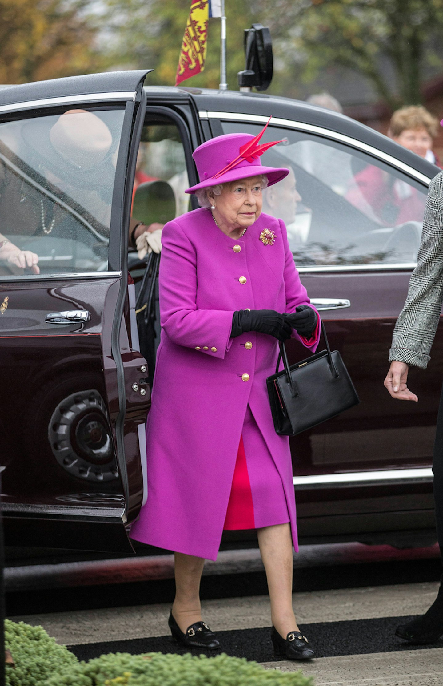 queen elizabeth II 90th birthday outfits fashion style rainbow colours gallery