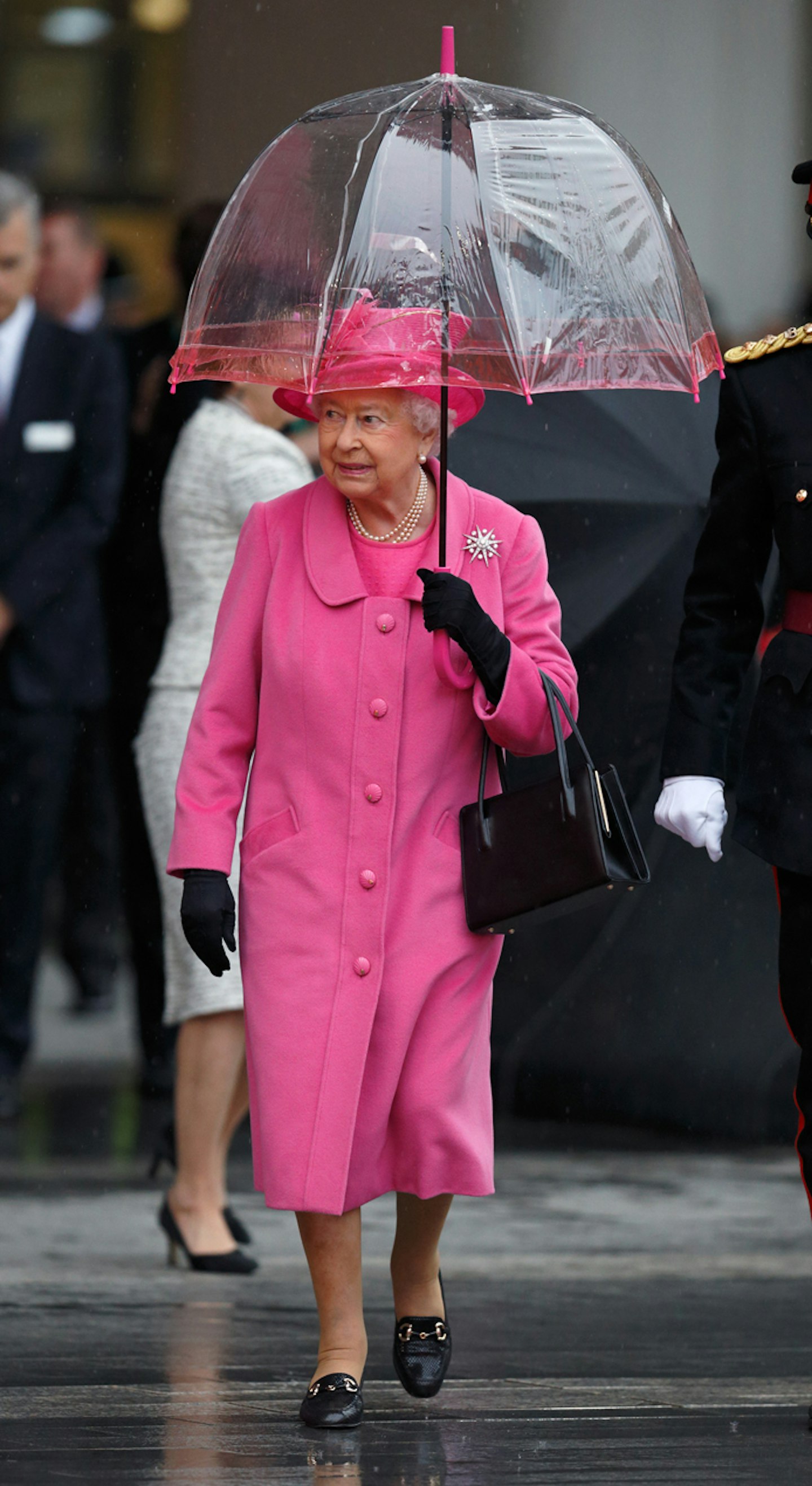 queen elizabeth II 90th birthday outfits fashion style rainbow colours gallery