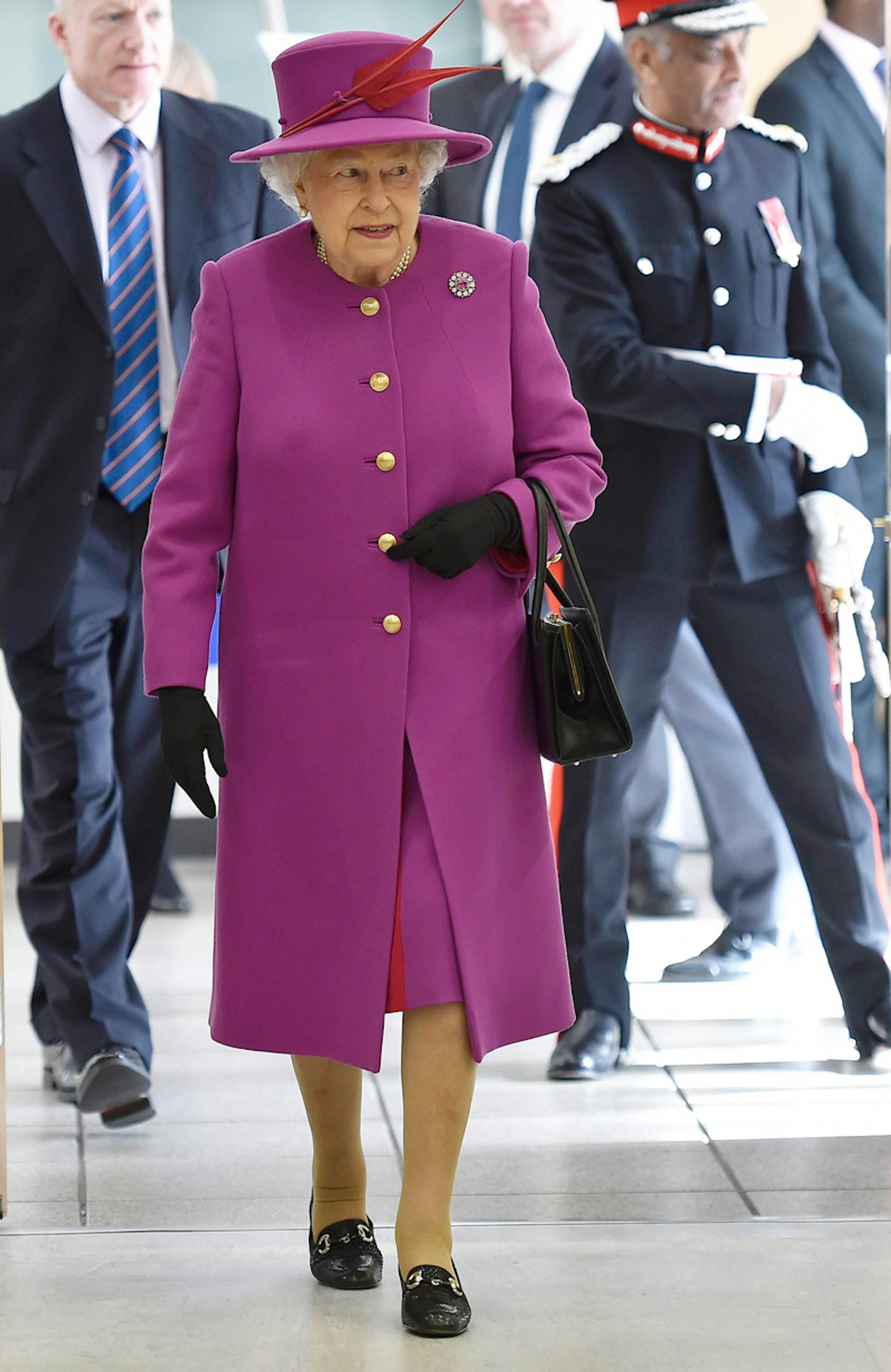 queen elizabeth II 90th birthday outfits fashion style rainbow colours gallery