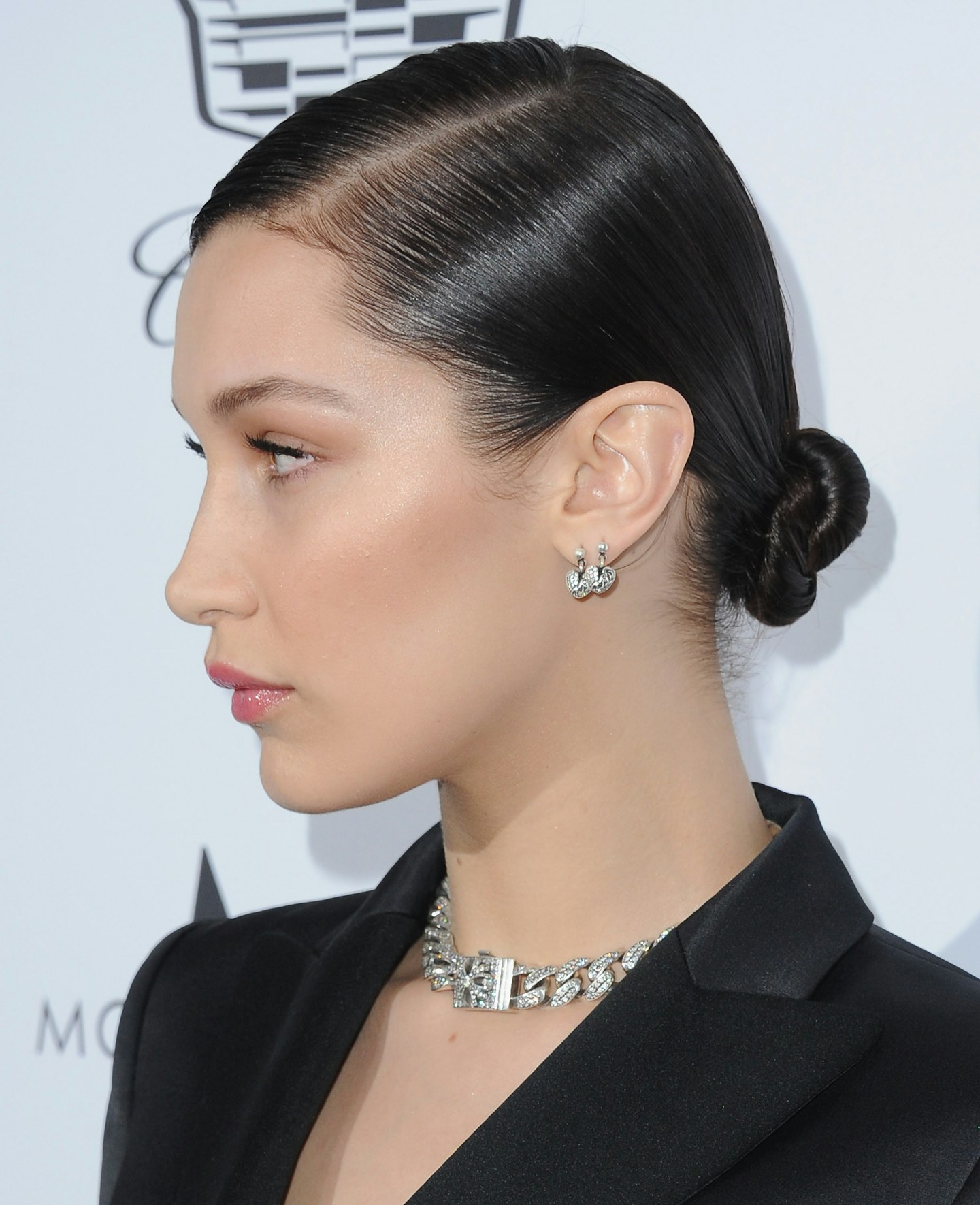 Bella Hadid Topknot Bun Hairstyles