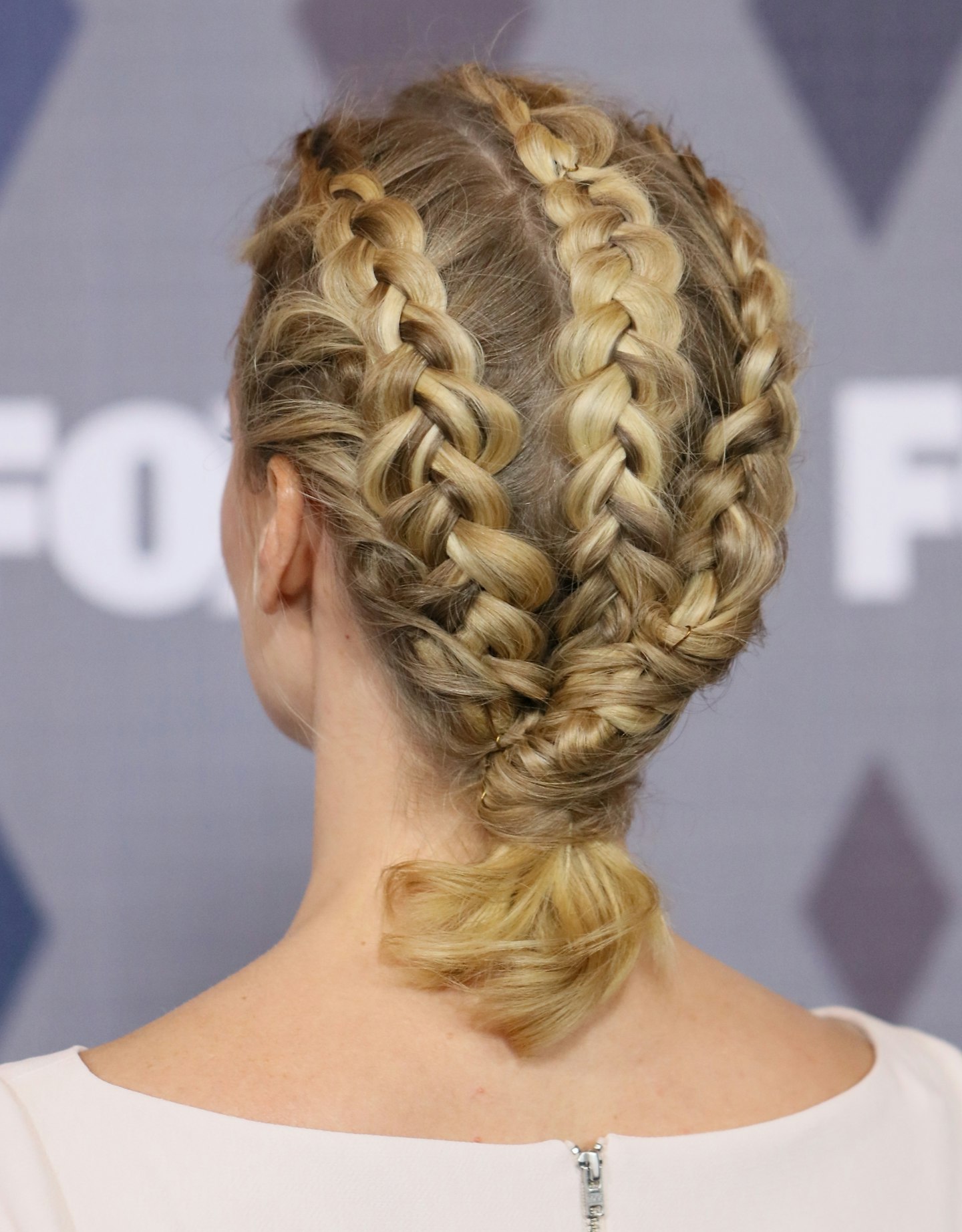 January Jones Plaited Braided Hairstyles