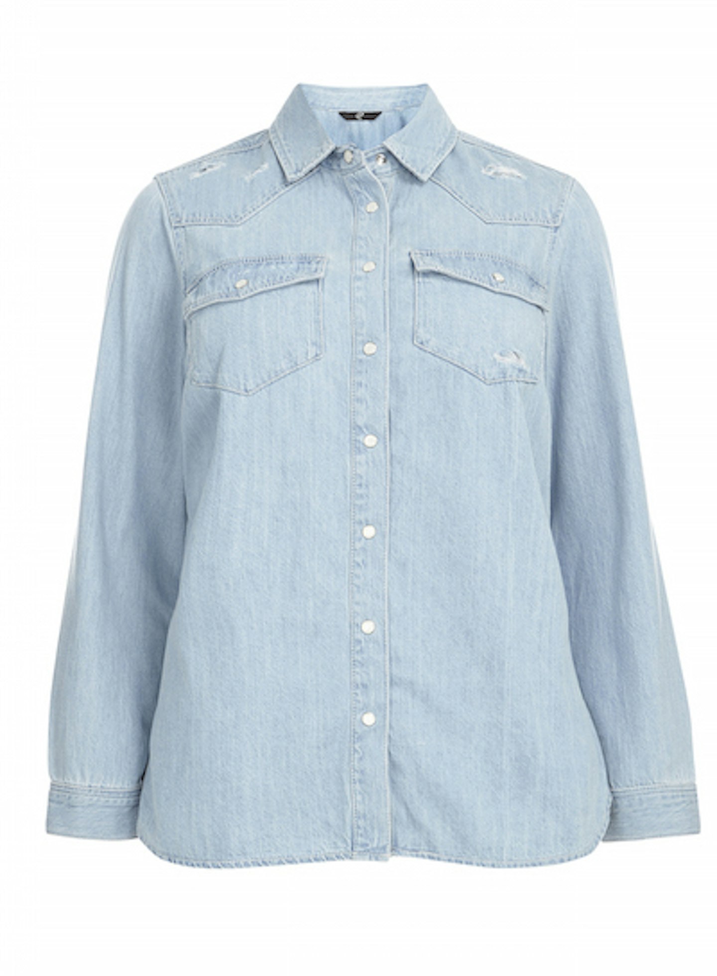 Light wash denim shirt 22