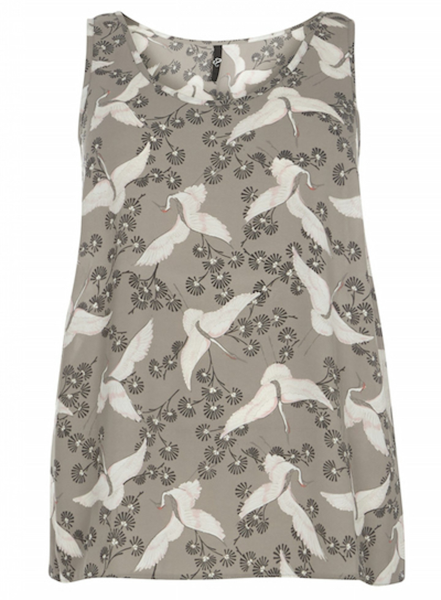 Printed sleeveless blouse £20