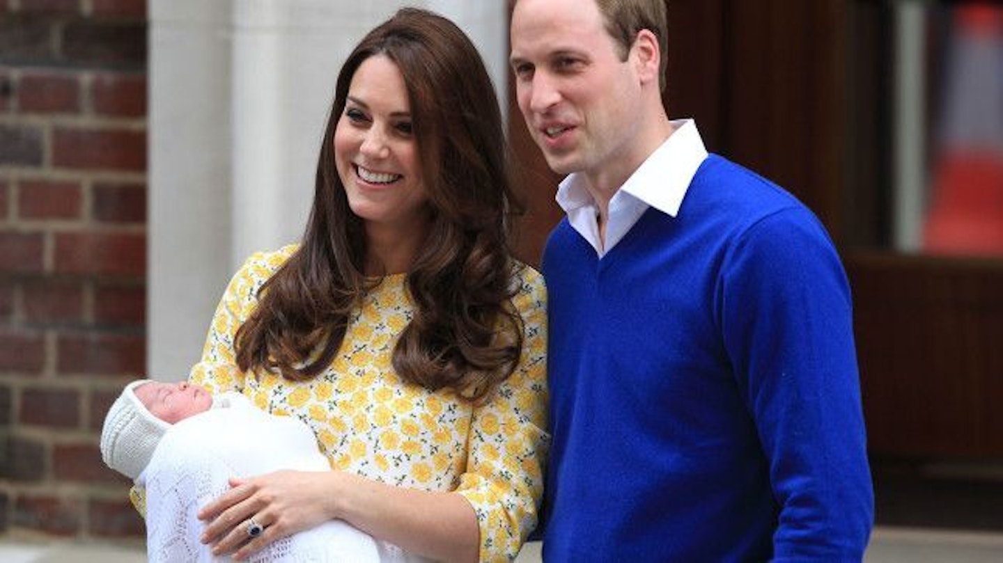 Kate Middleton, Prince William, and Princess Charlotte Elizabeth Diana