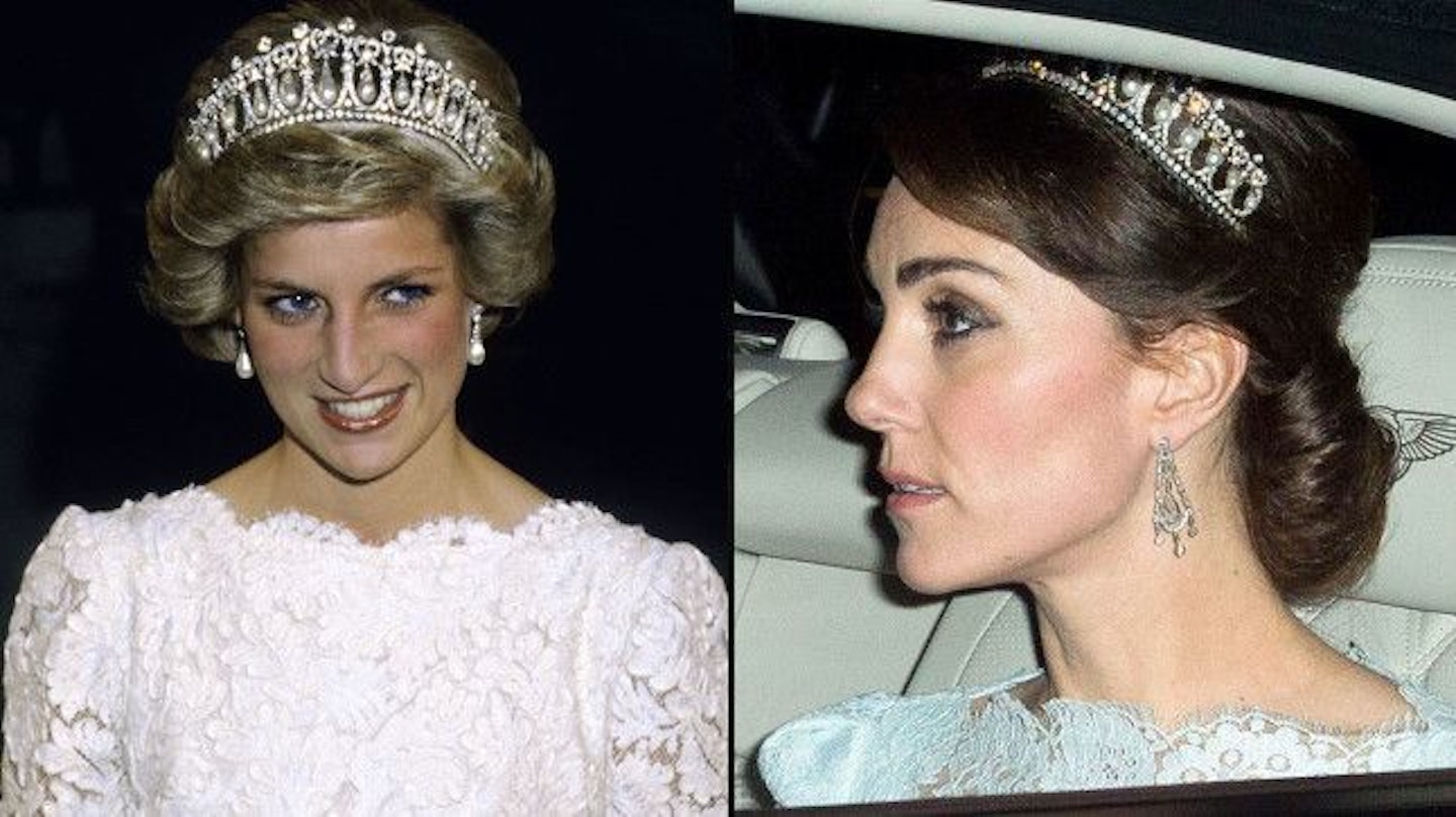 Kate Middleton, Prince William, and Princess Charlotte Elizabeth Diana