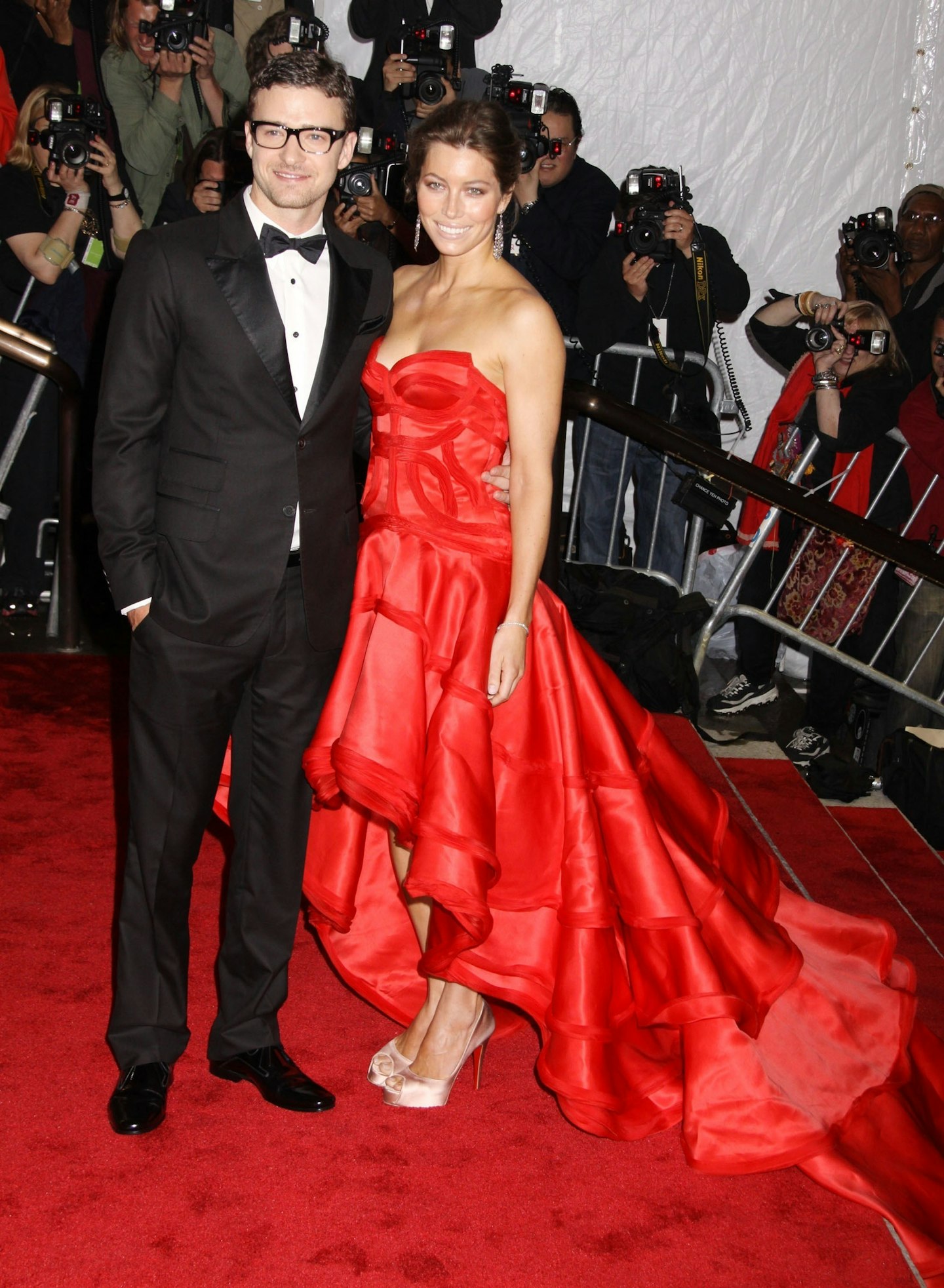 eva mendes, zac posen, met gala