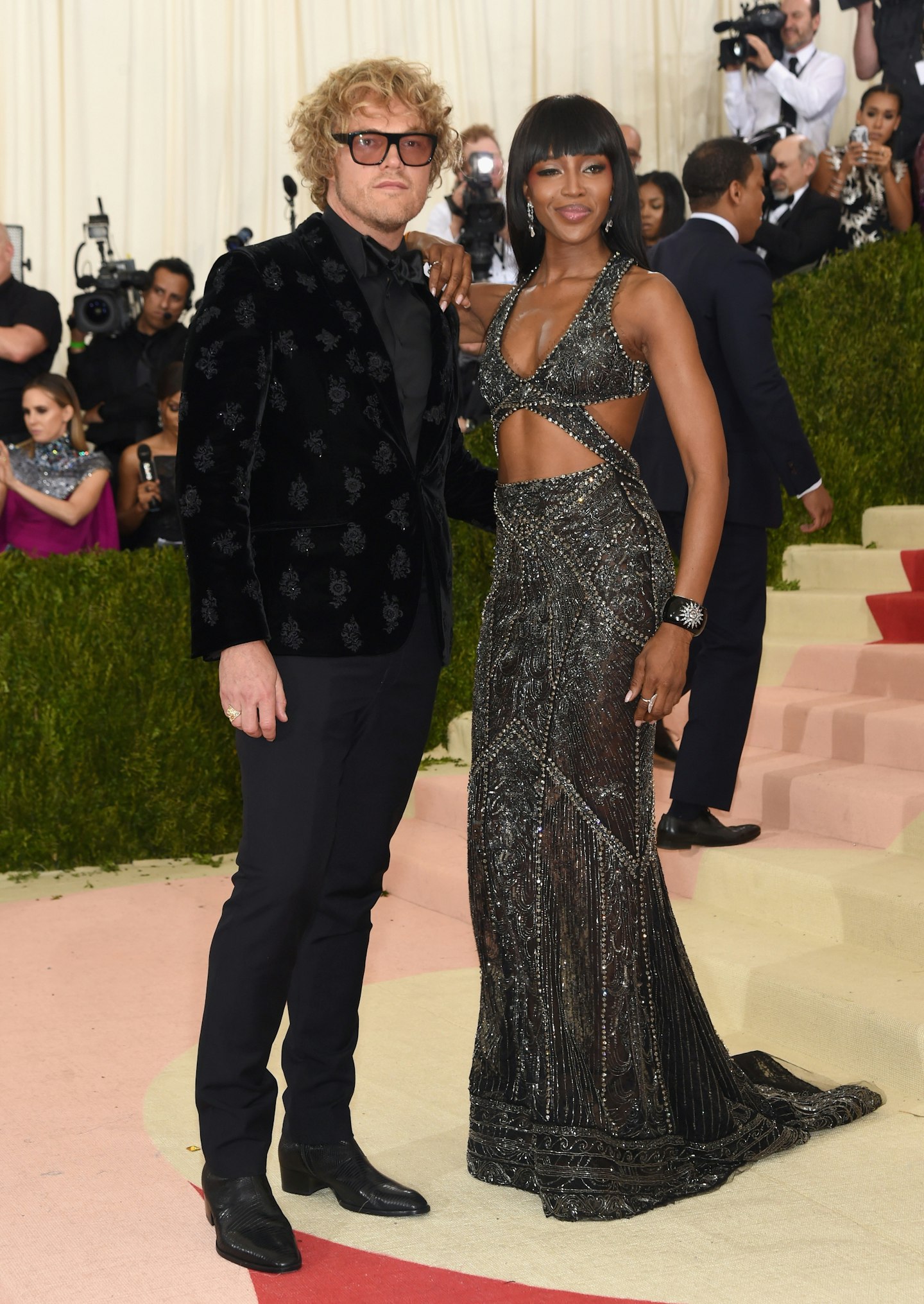 Peter Dundas and Naomi Campbell