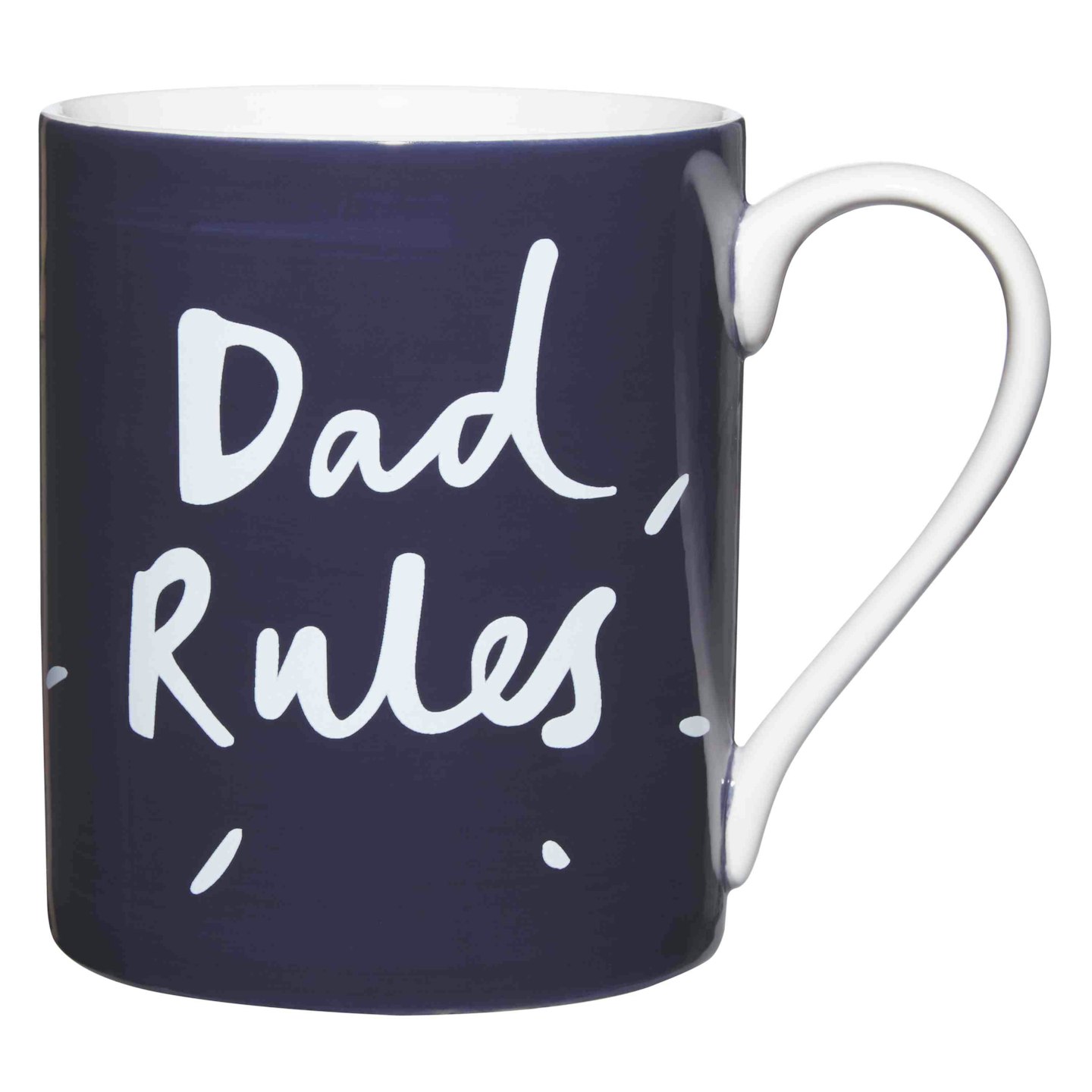 John Lewis Hand Painted "Dad Rules" Mug