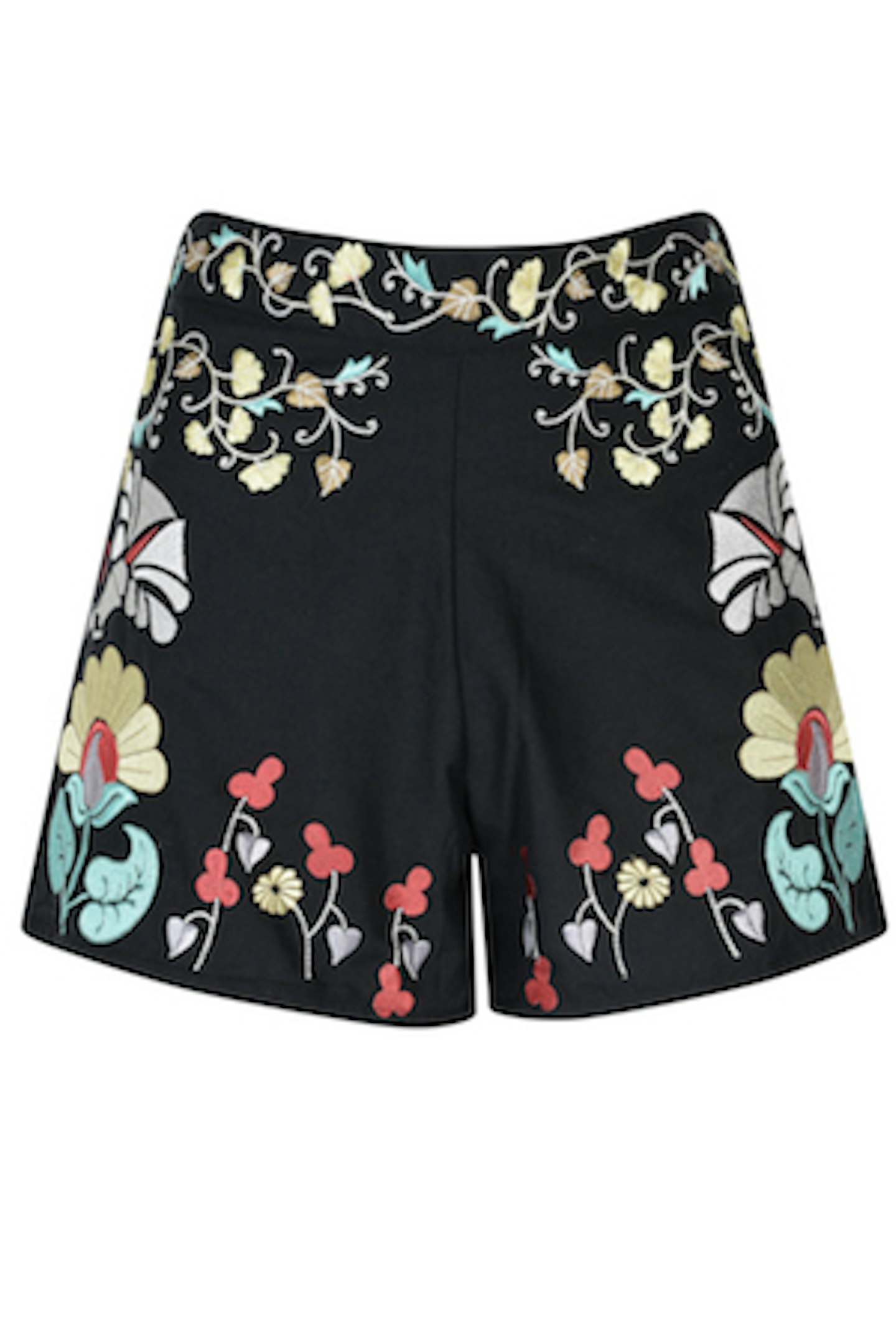 Black Embroidered Shorts £45