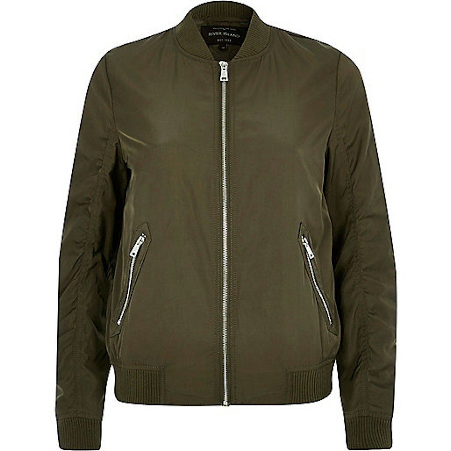 Khaki Green Bomber Jacket, £45