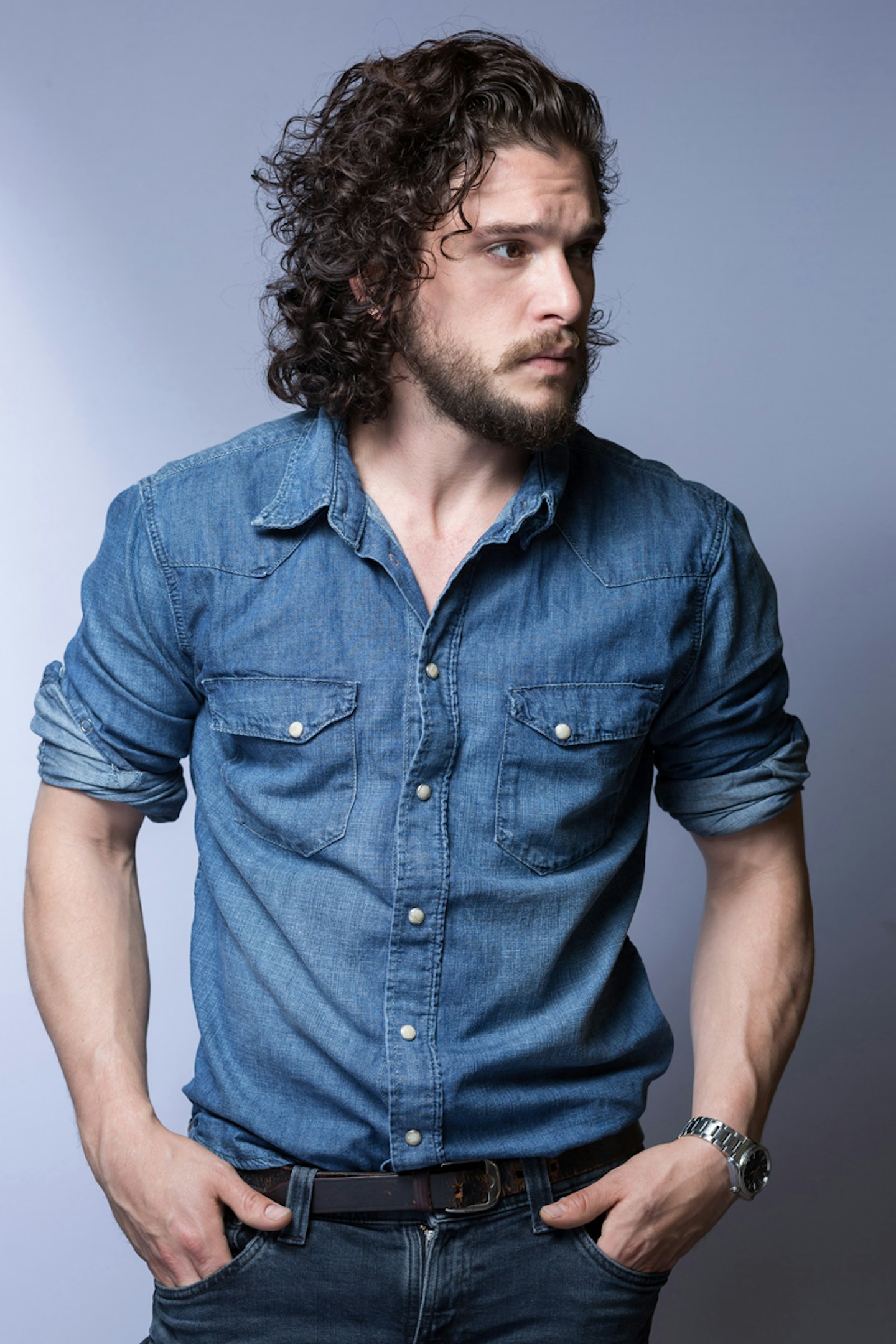 kit harington game of thrones jon snow hair curly curls perm man hot