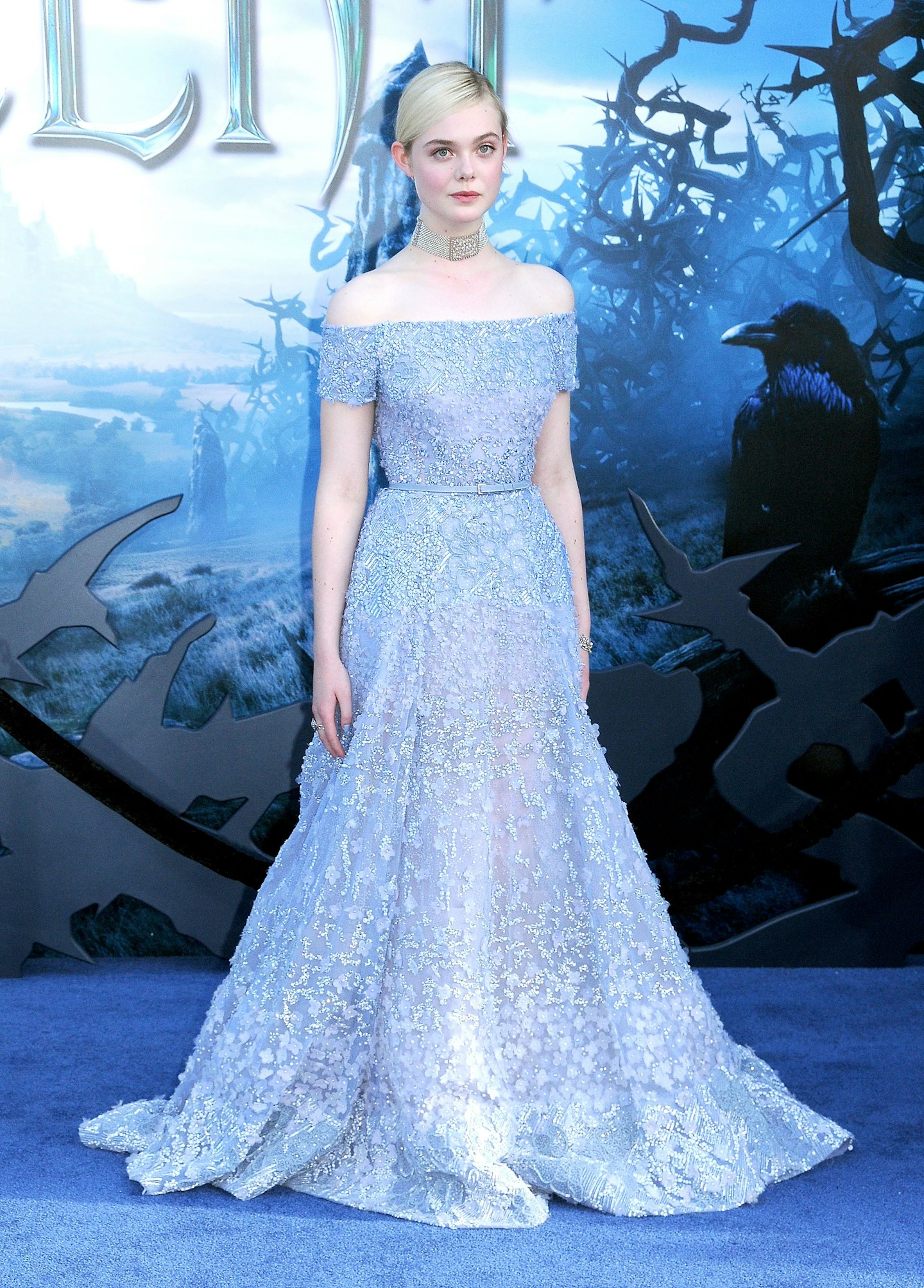 elle fanning maleficent premiere