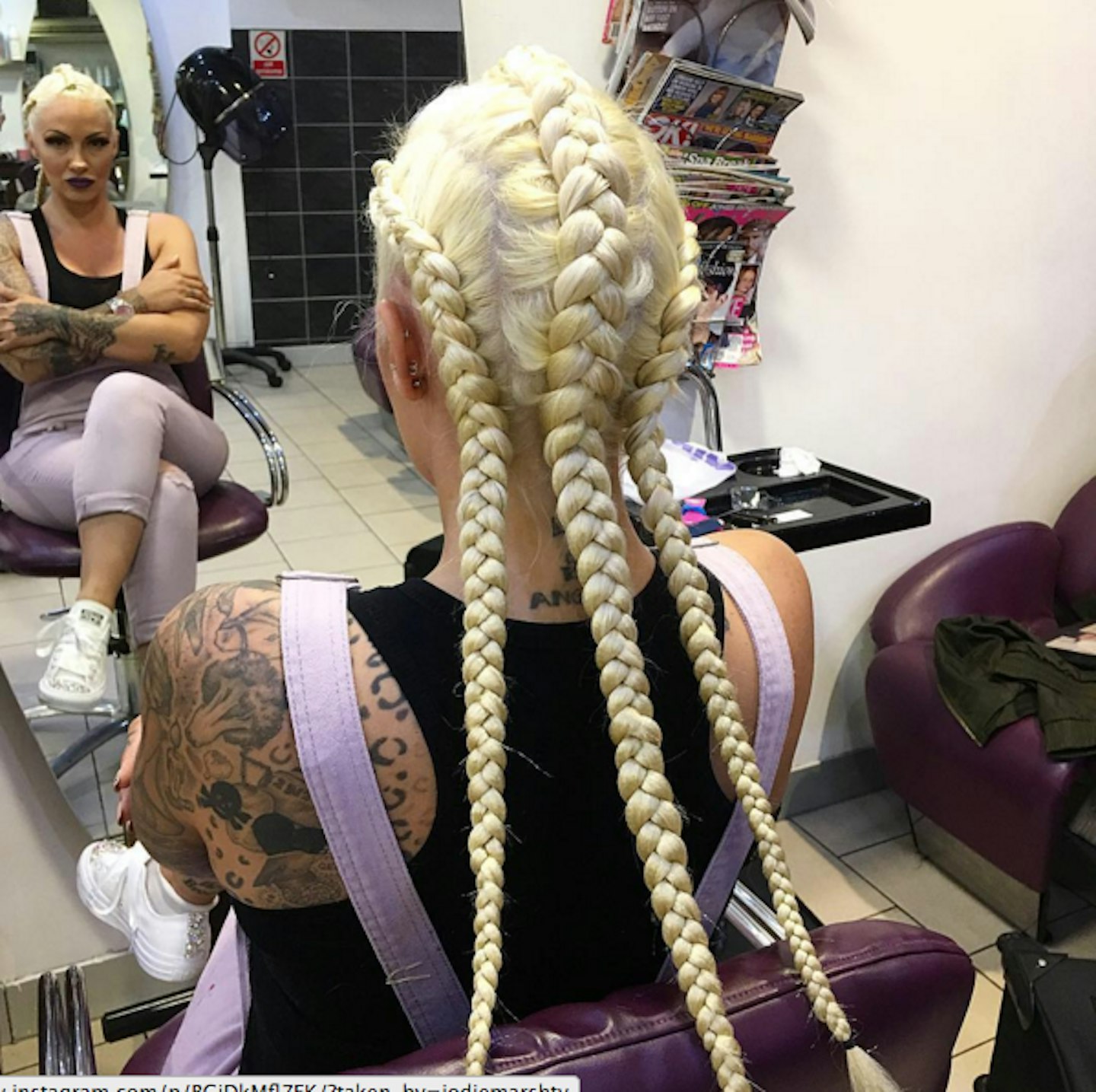 Jodie Marsh Instagram hair