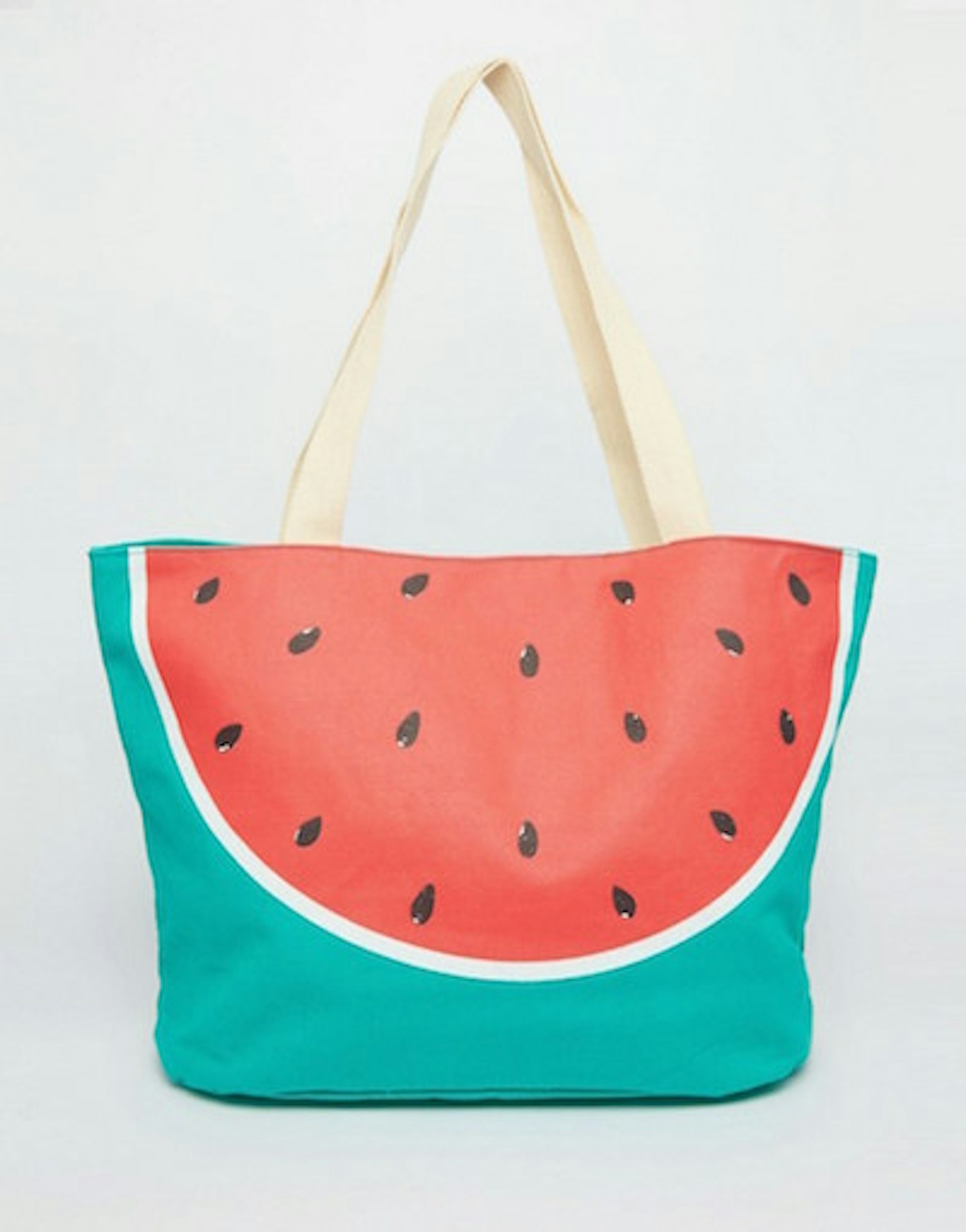 South Beach. Watermelon shopper spacious bag.