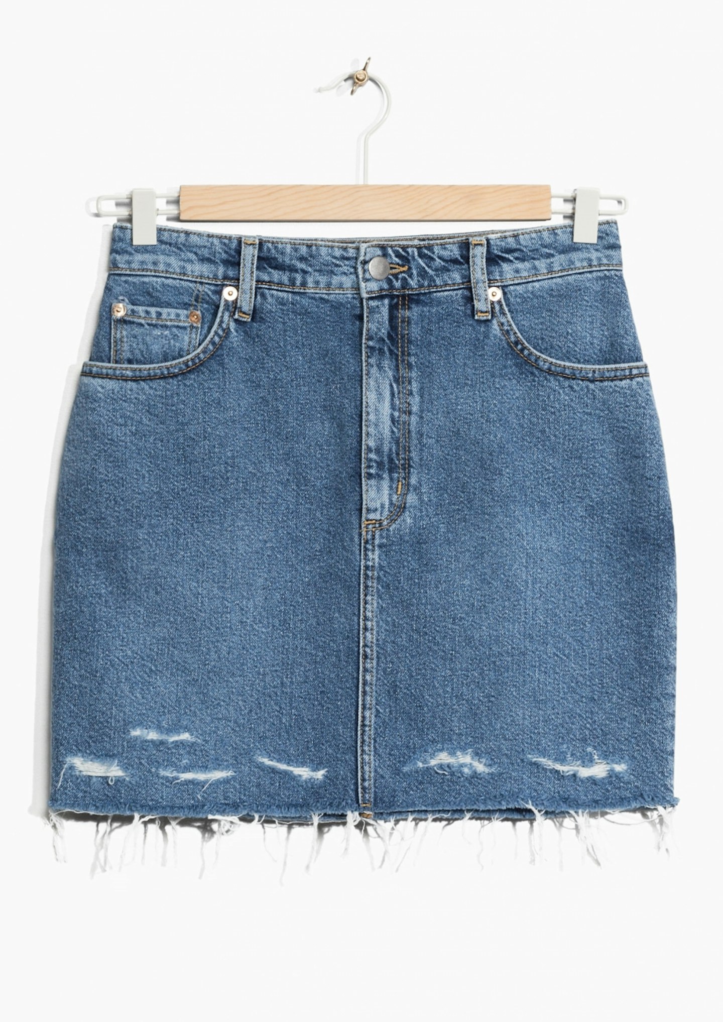 & other stories Raw Edge Denim Skirt £40