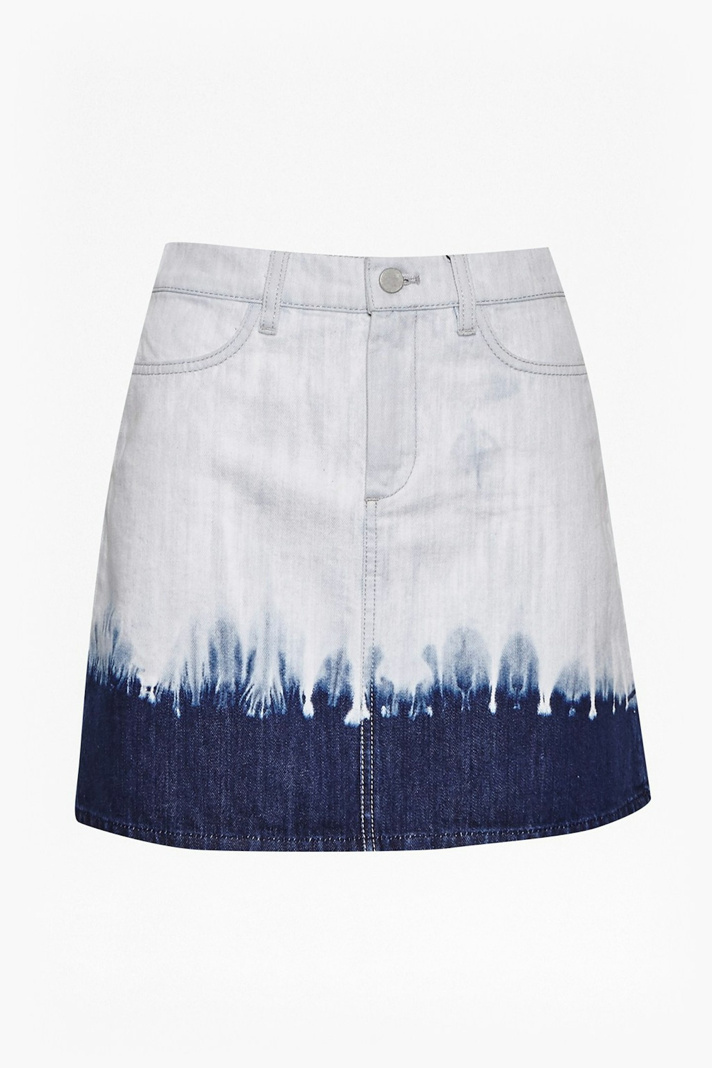 French Connection tie dye hem mini skirt now £22