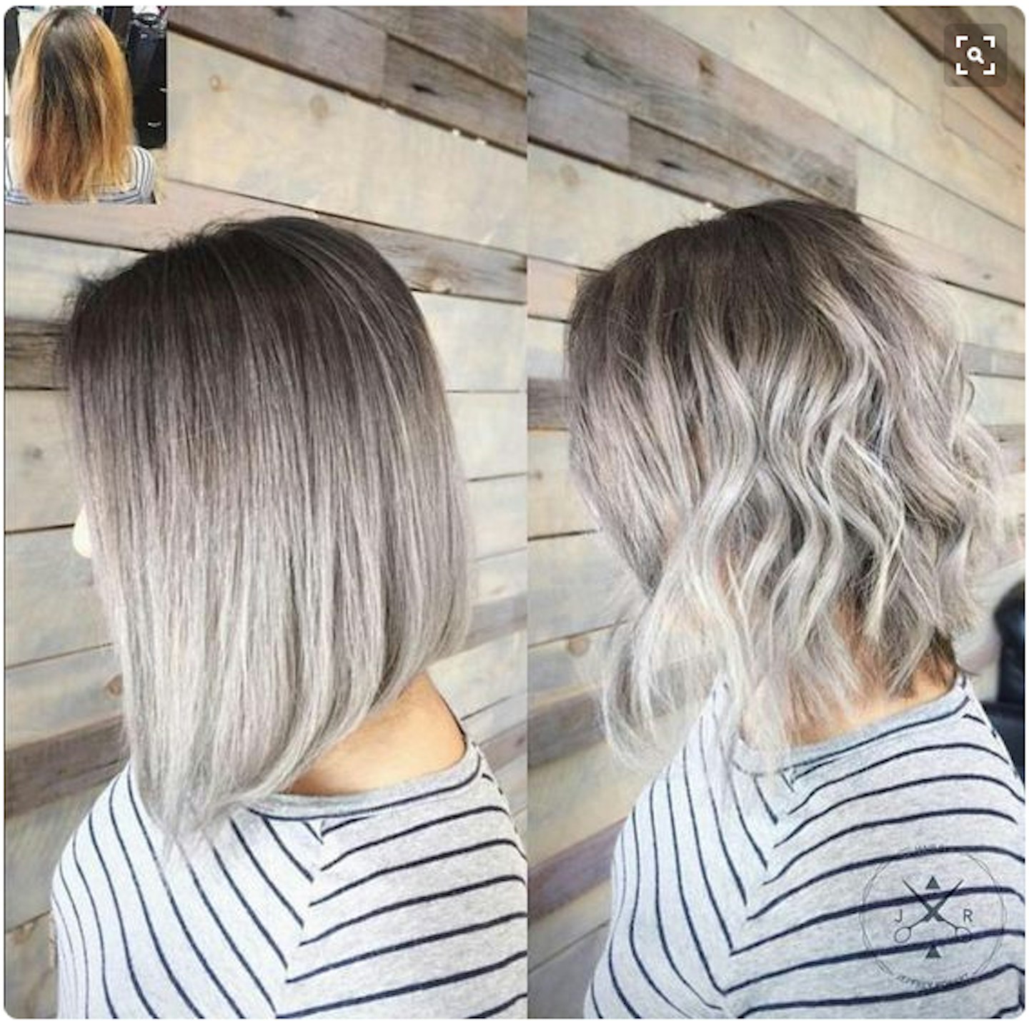 Grey ombre