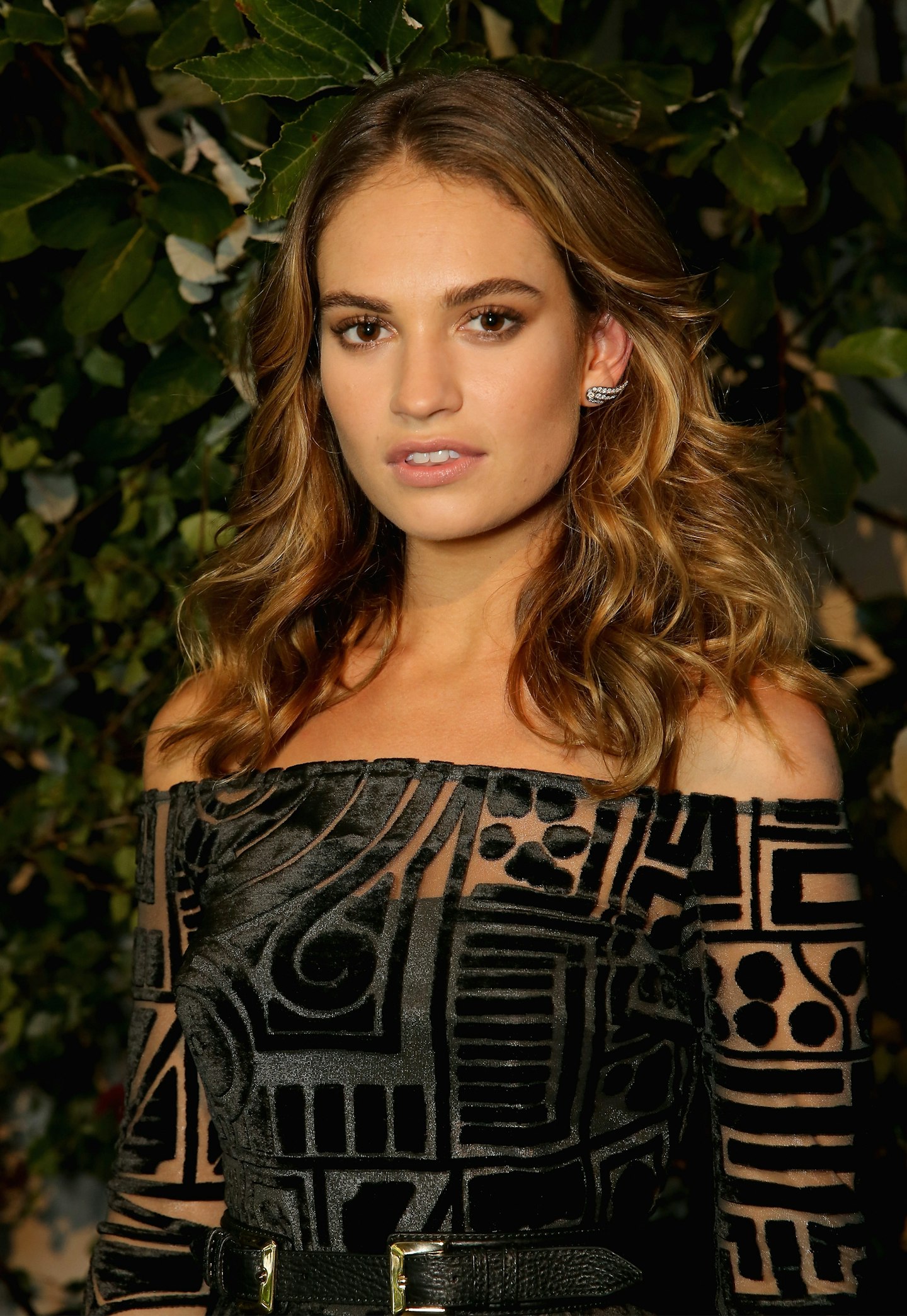 lily james balayage hair colour