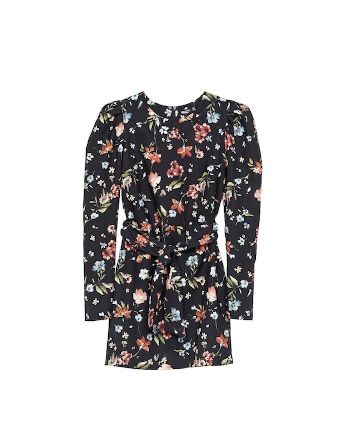 Floral print dress from Bershka