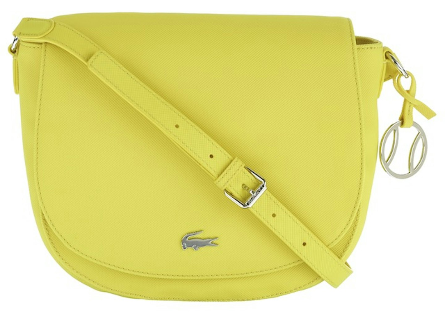 Yellow cross-over Lacoste bag