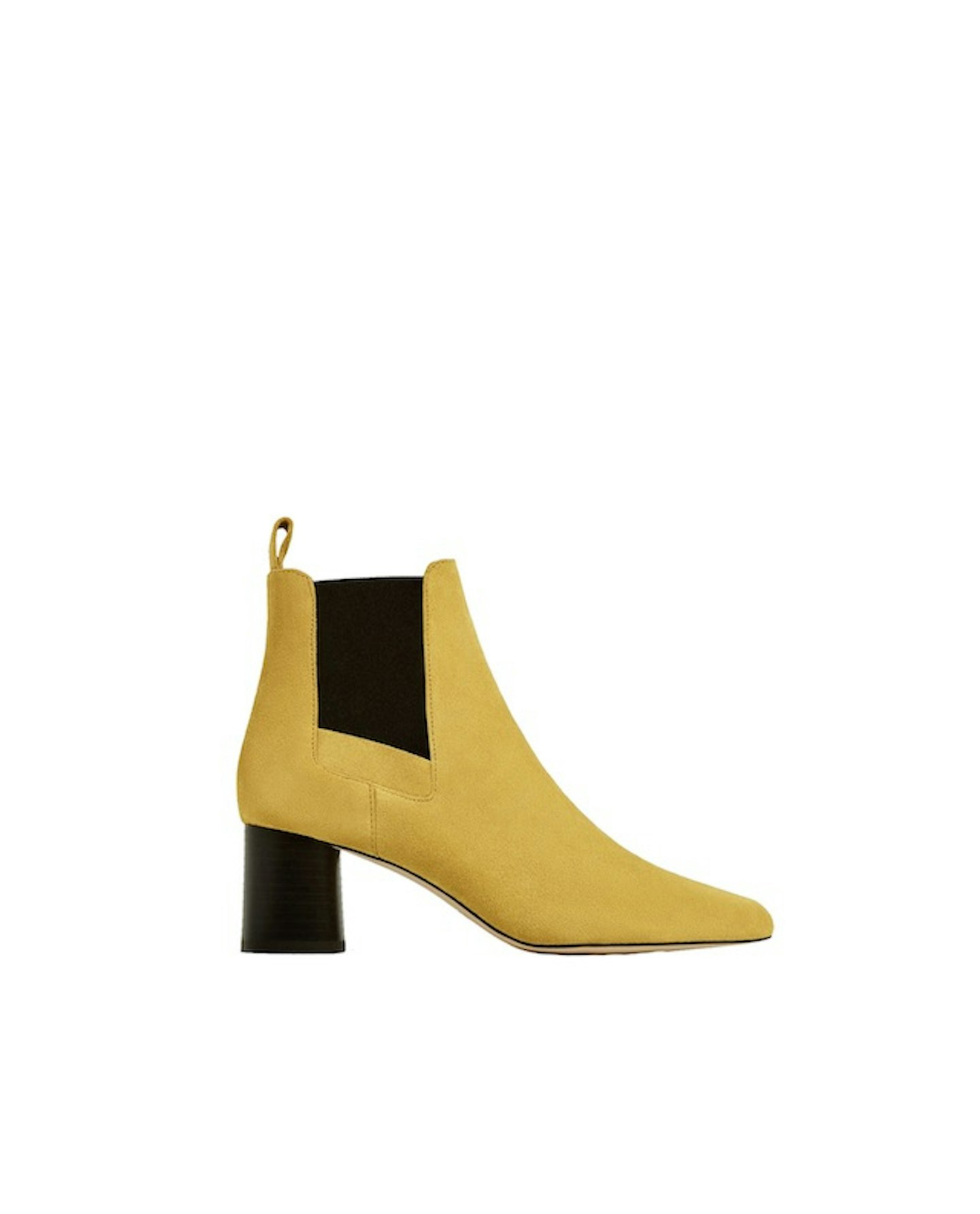 Yellow ankle boots from Zara