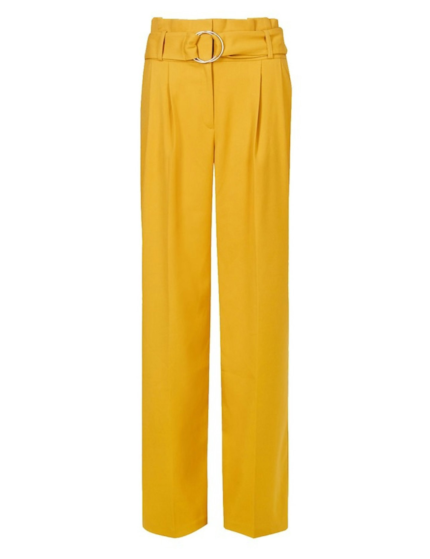 Yellow wide-leg trousers from M&S