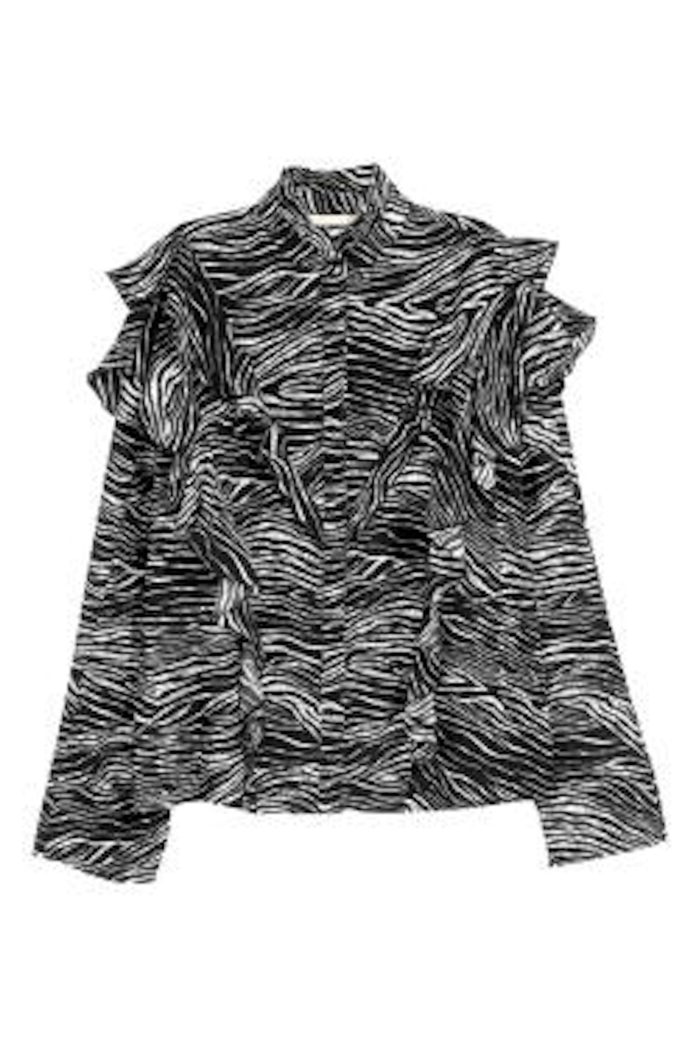 Patterned frilled H&M blouse