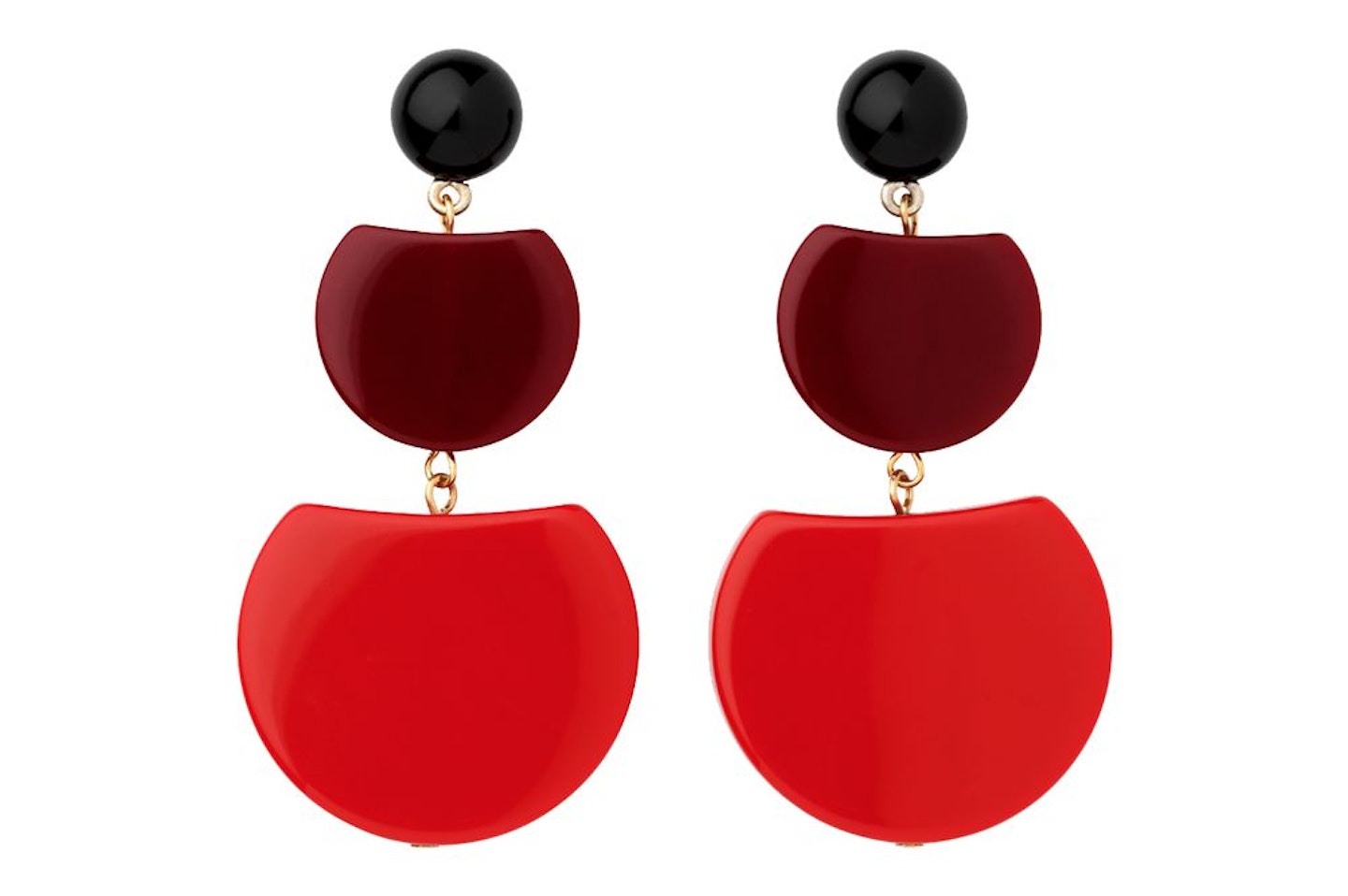 Whistles triple-drop earrings