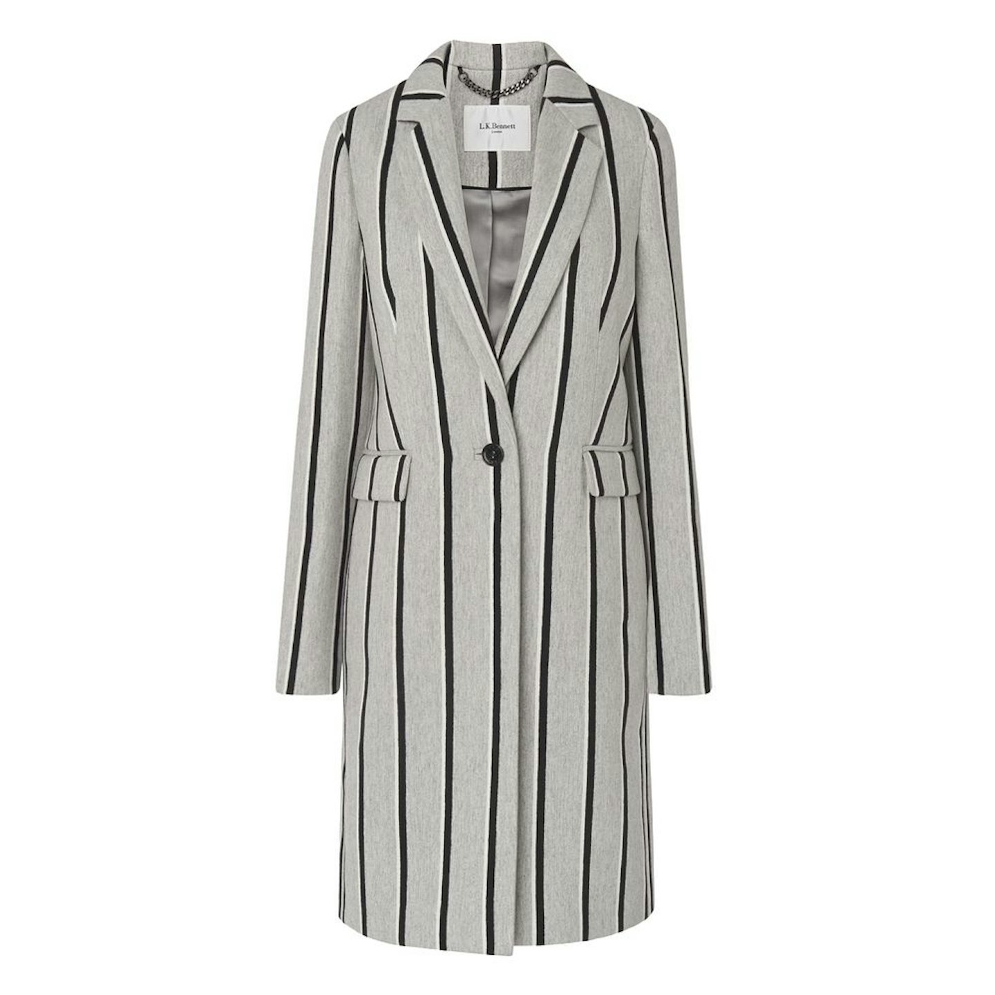 Grey striped coat