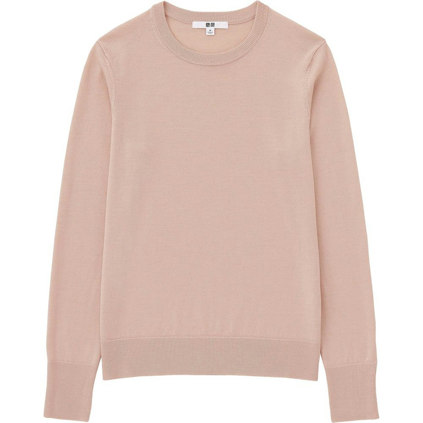 Crew neck pink jumper