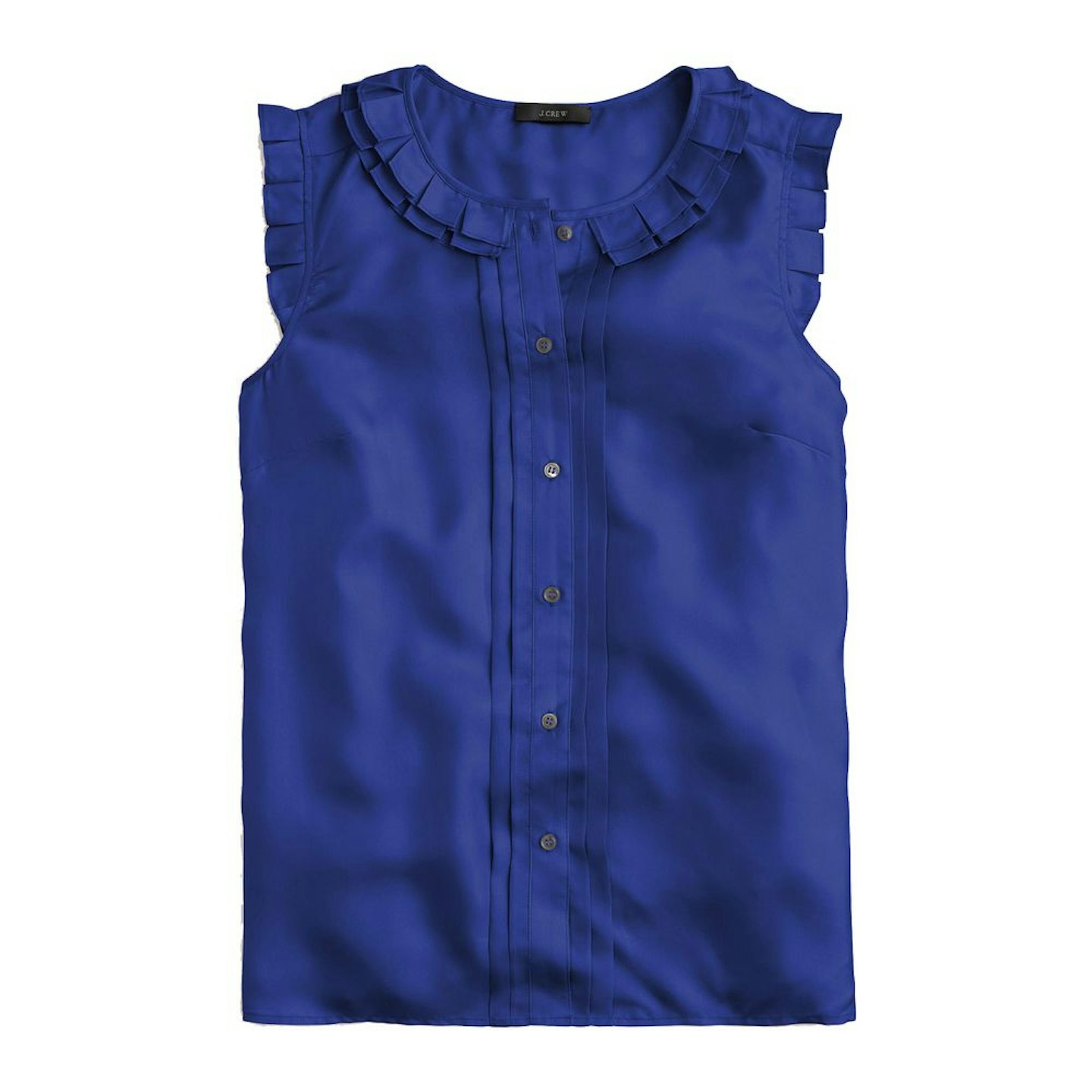 Blue ruffle top