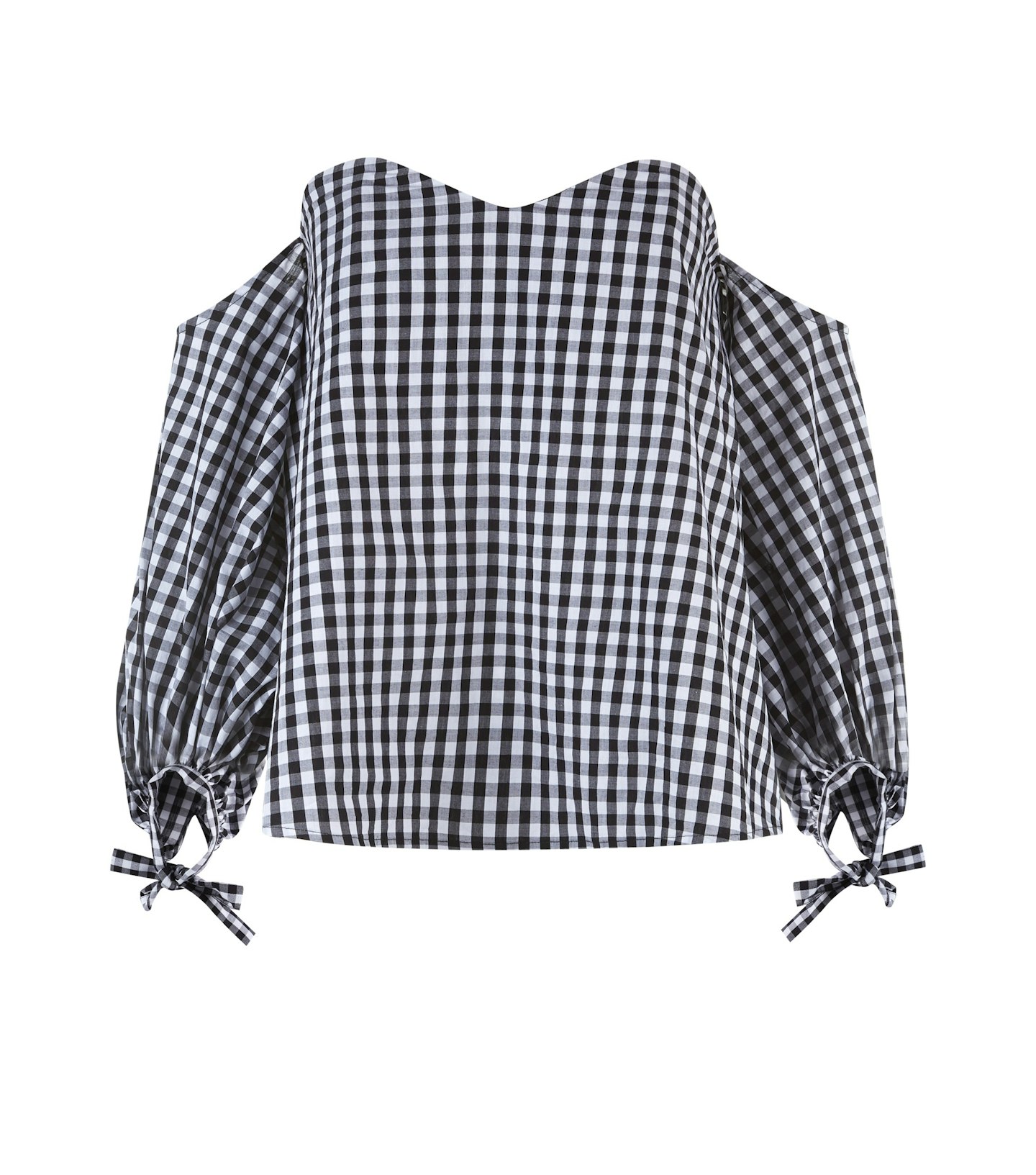 gingham-off-shoulder-blouse-airport-style