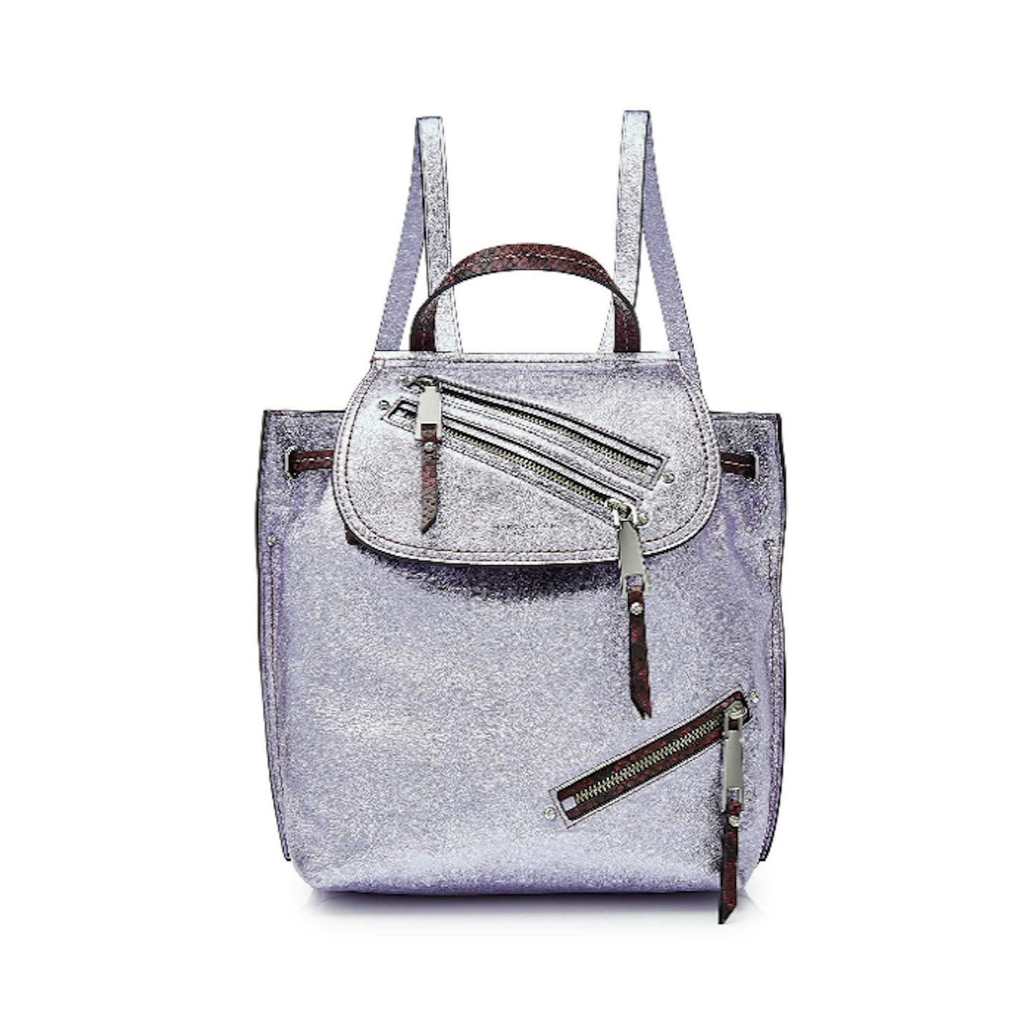 marc jacobs metallic backpack