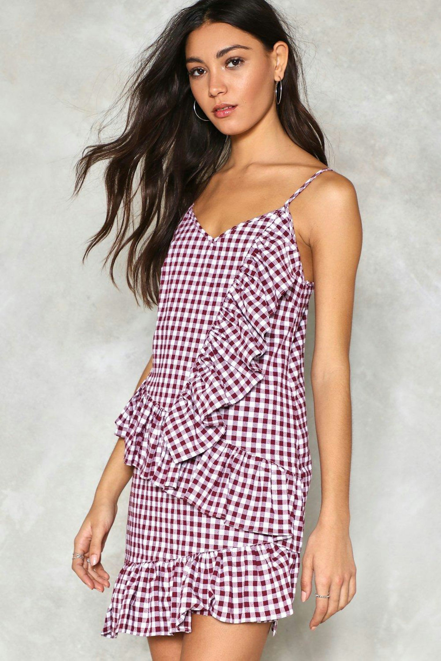 nasty gal gingham dress