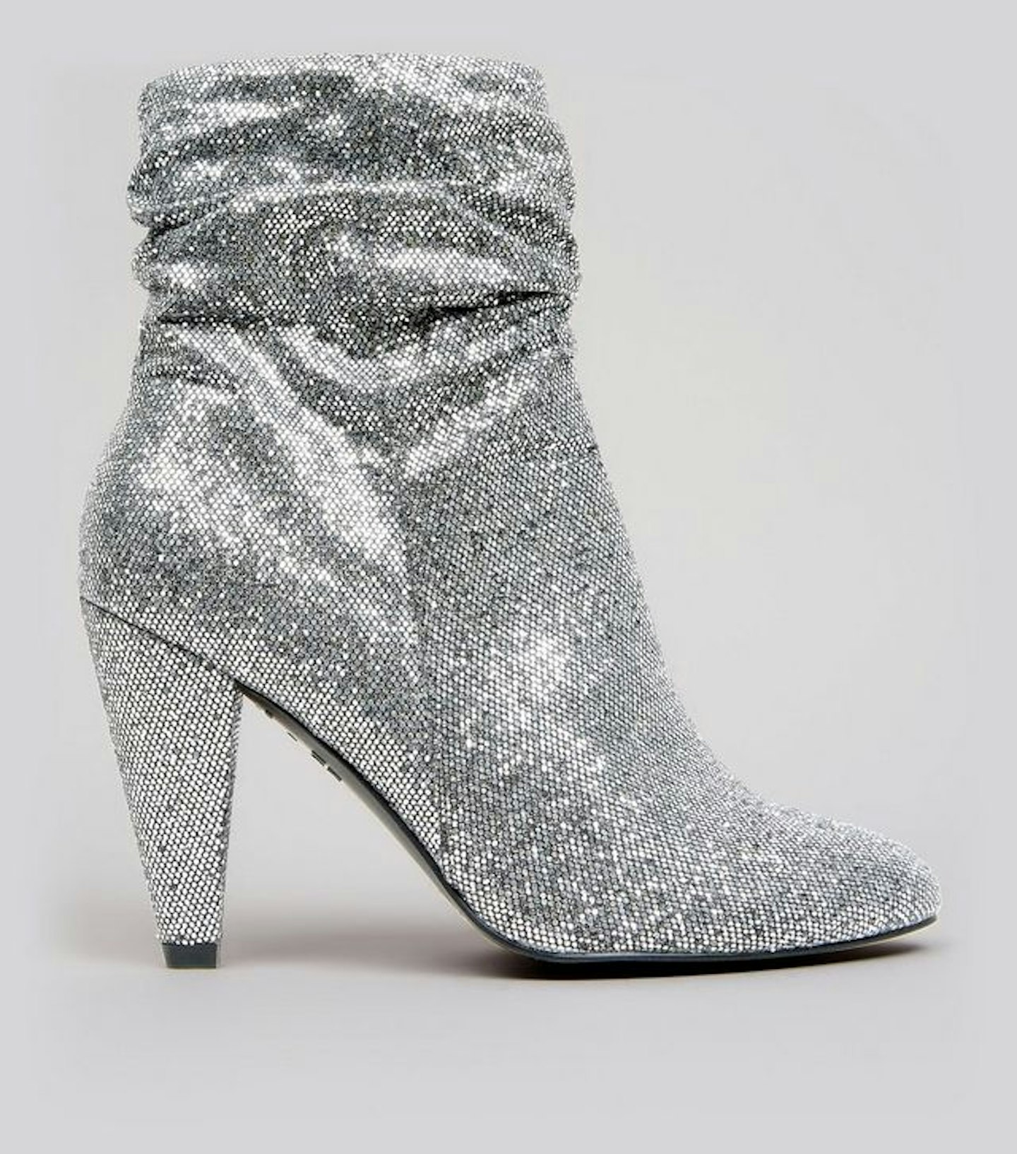 new look glitter heel boot