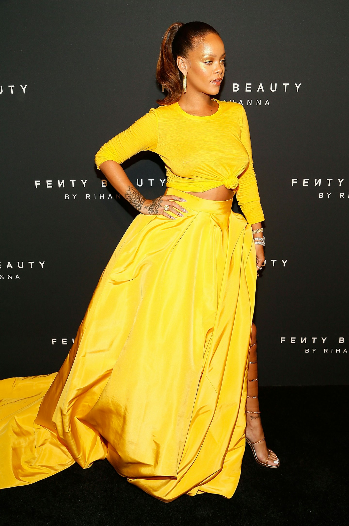 Rihanna at the Fenty Beauty launch