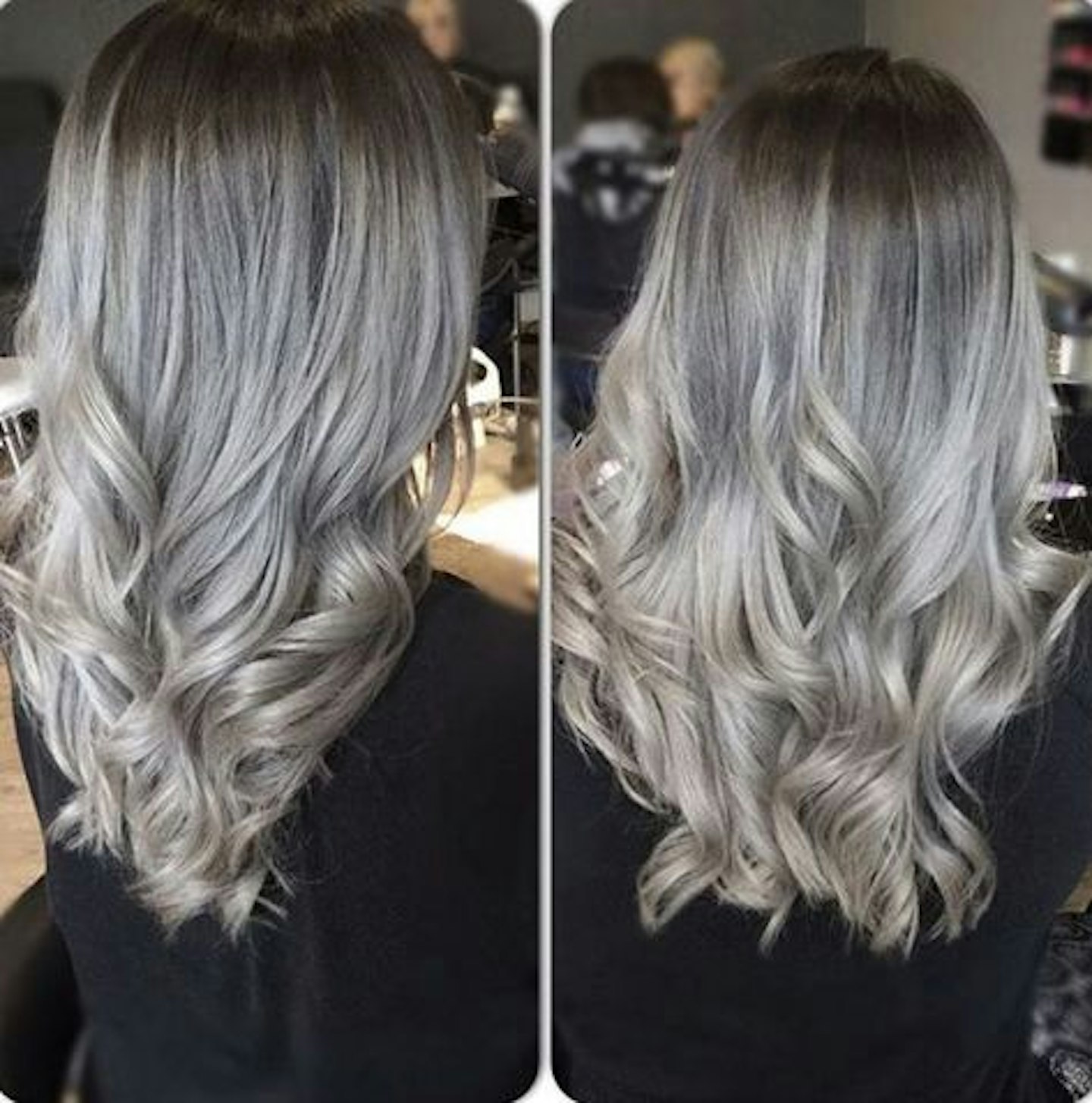 Grey ombre