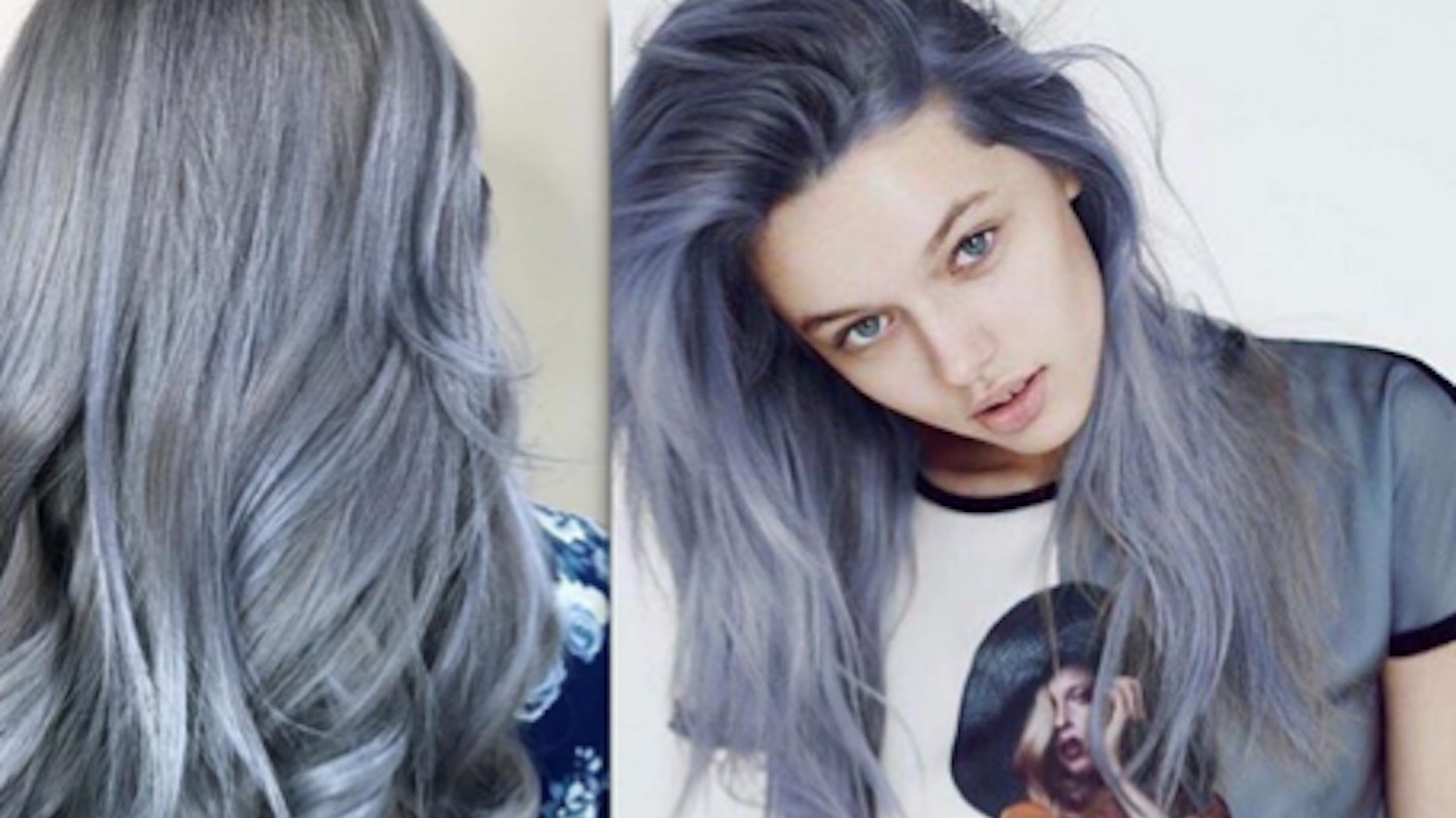 denim hair new trend colour blue hair