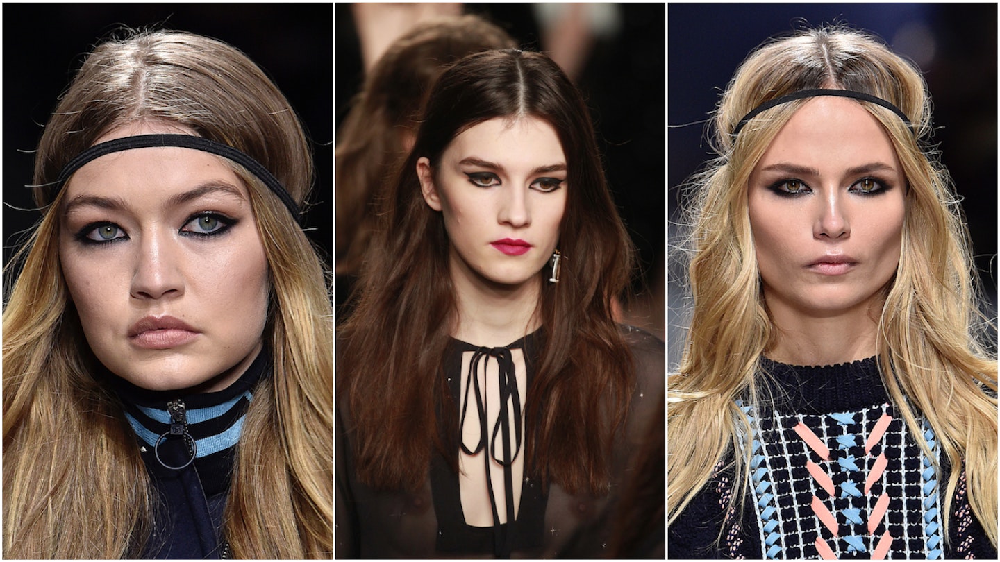 Versace, Topshop Unique, eyeliner, beauty trends