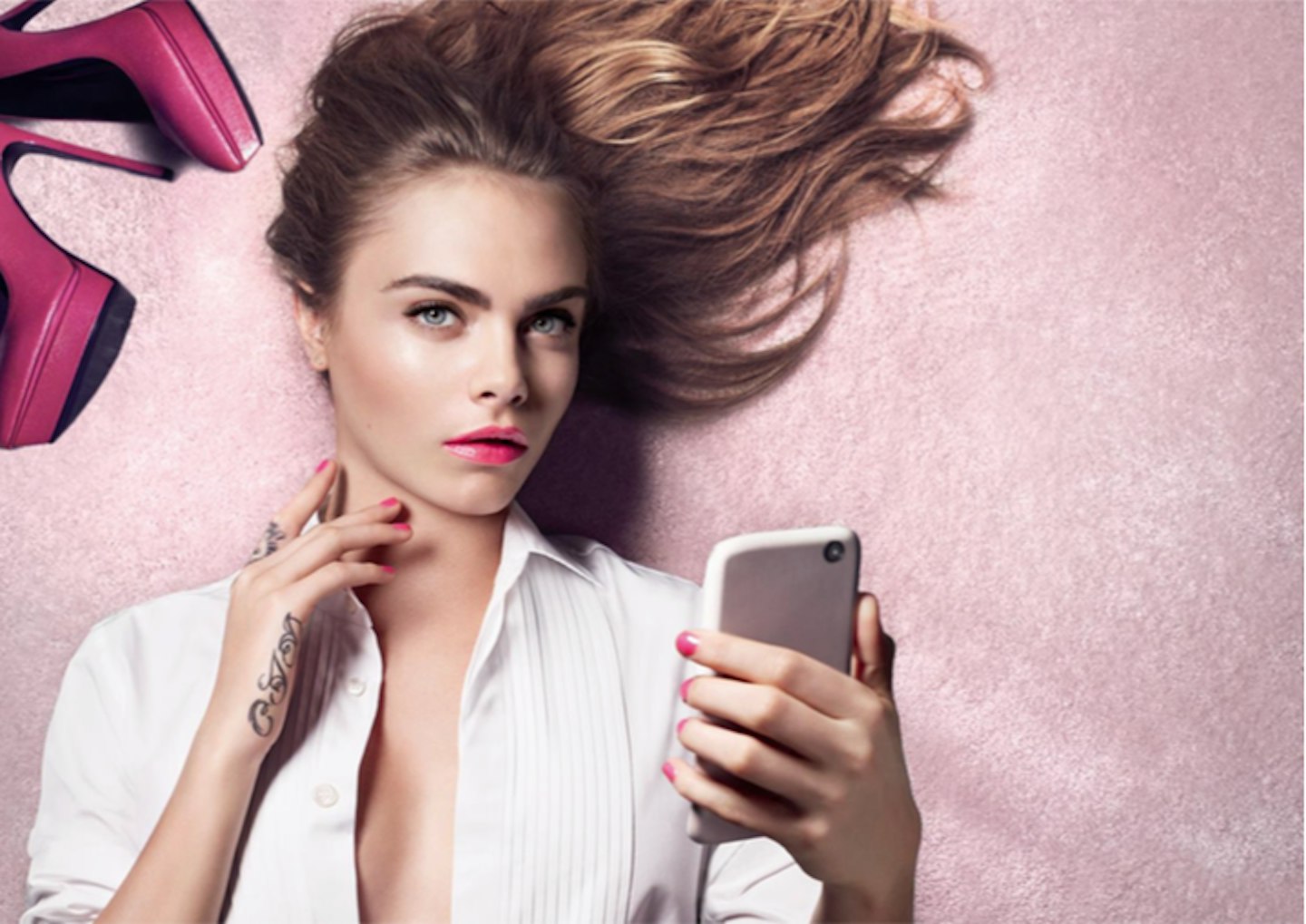 cara delevingne, rouge volupte, ysl beauty