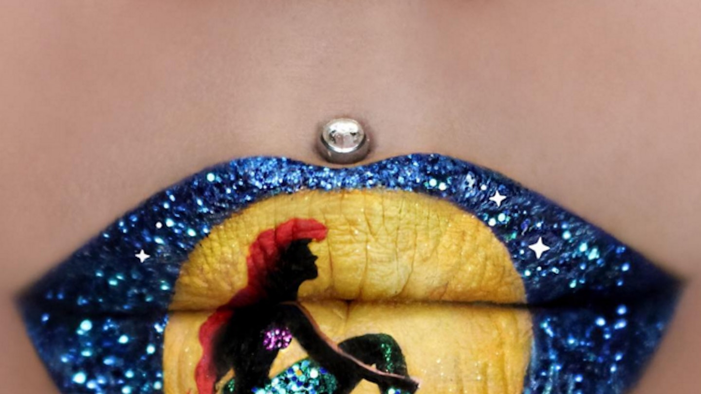 instagram disney lip art