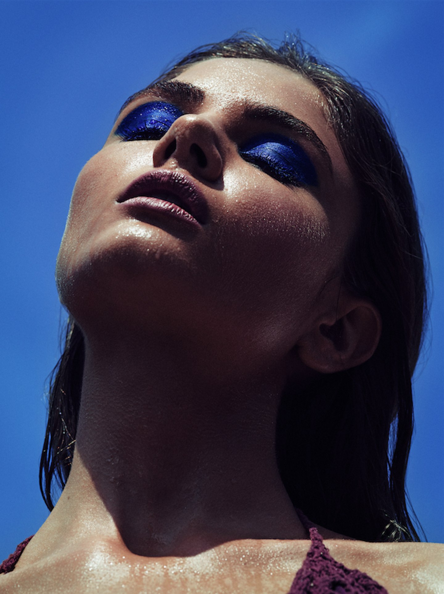 blue eye shadow beauty trend