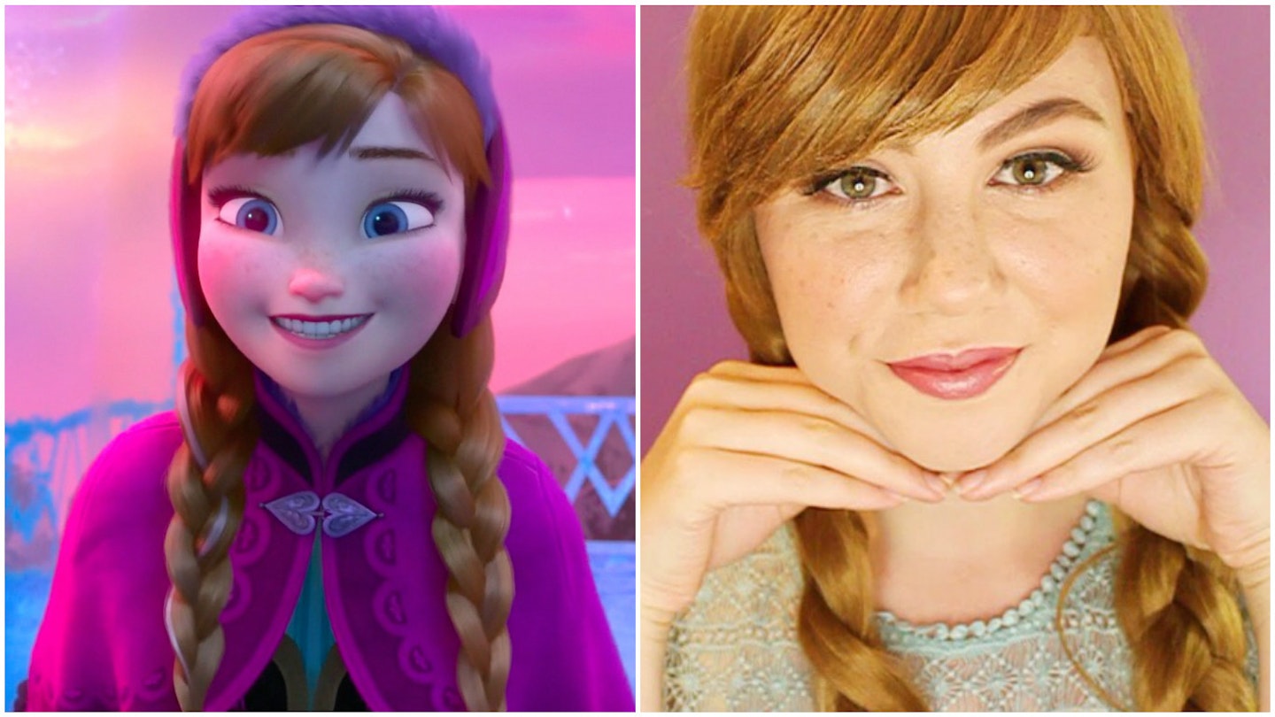 Disney Princess everyday makeup from Deirdre Morgan Anna Frozen