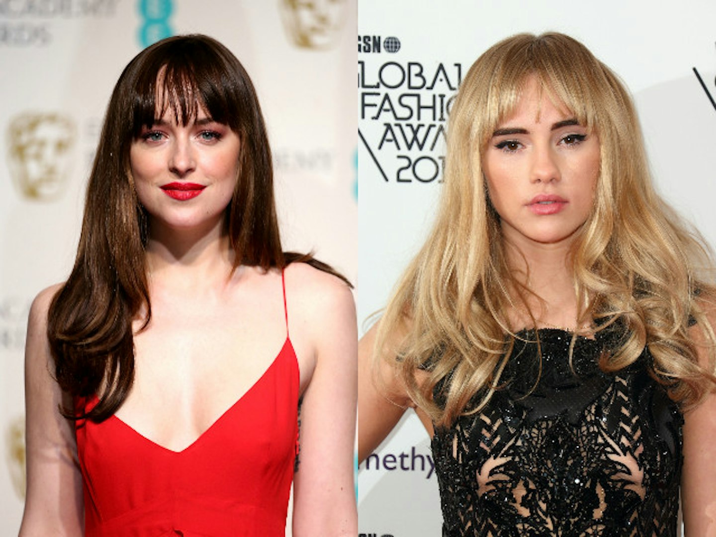 choppy full fringe long hair dakora johnson suki waterhouse