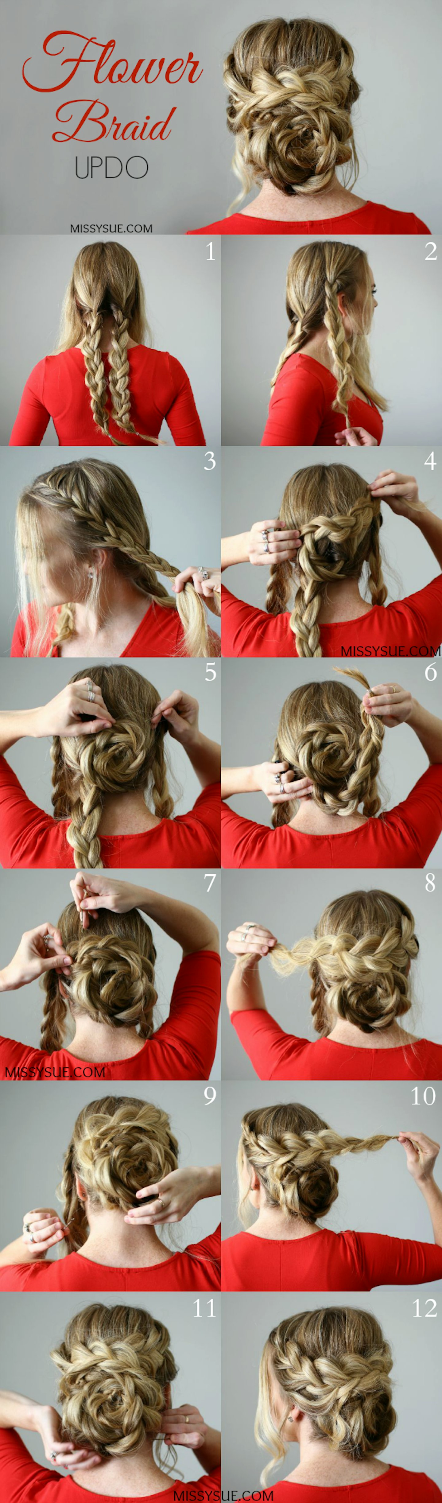 flower-braid-bun-long-hair-updo-tutorial-Pinterest-Missy-Sue
